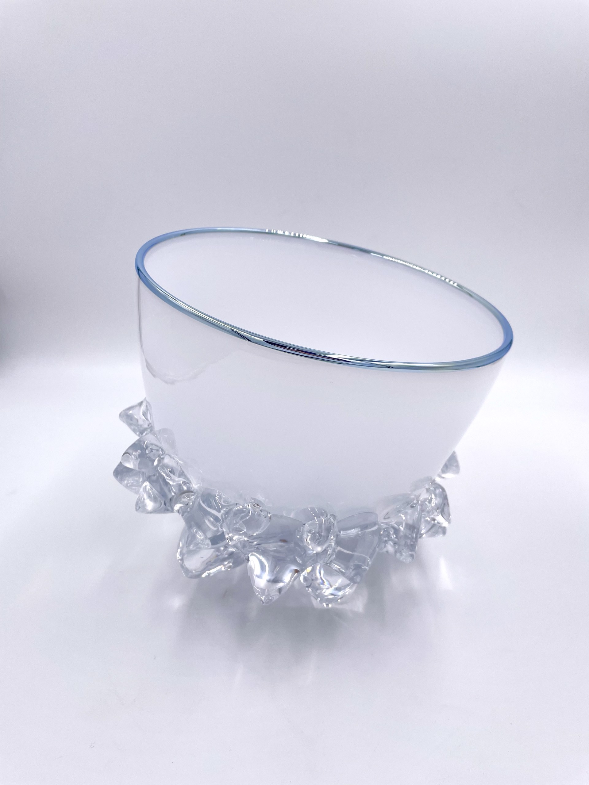 Thorn Vessel Opal White 9" by Andrew Madvin