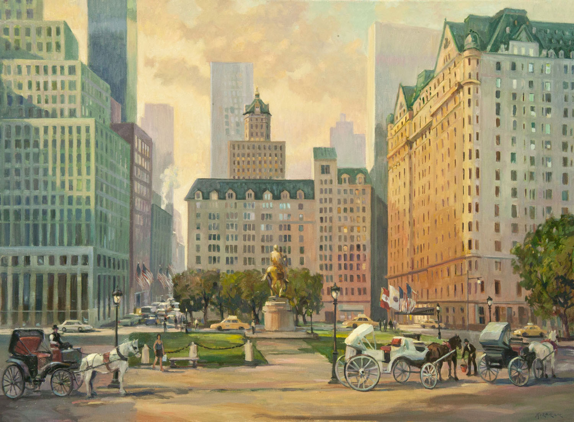 "Manhattan Morning" by Leonard Mizerek