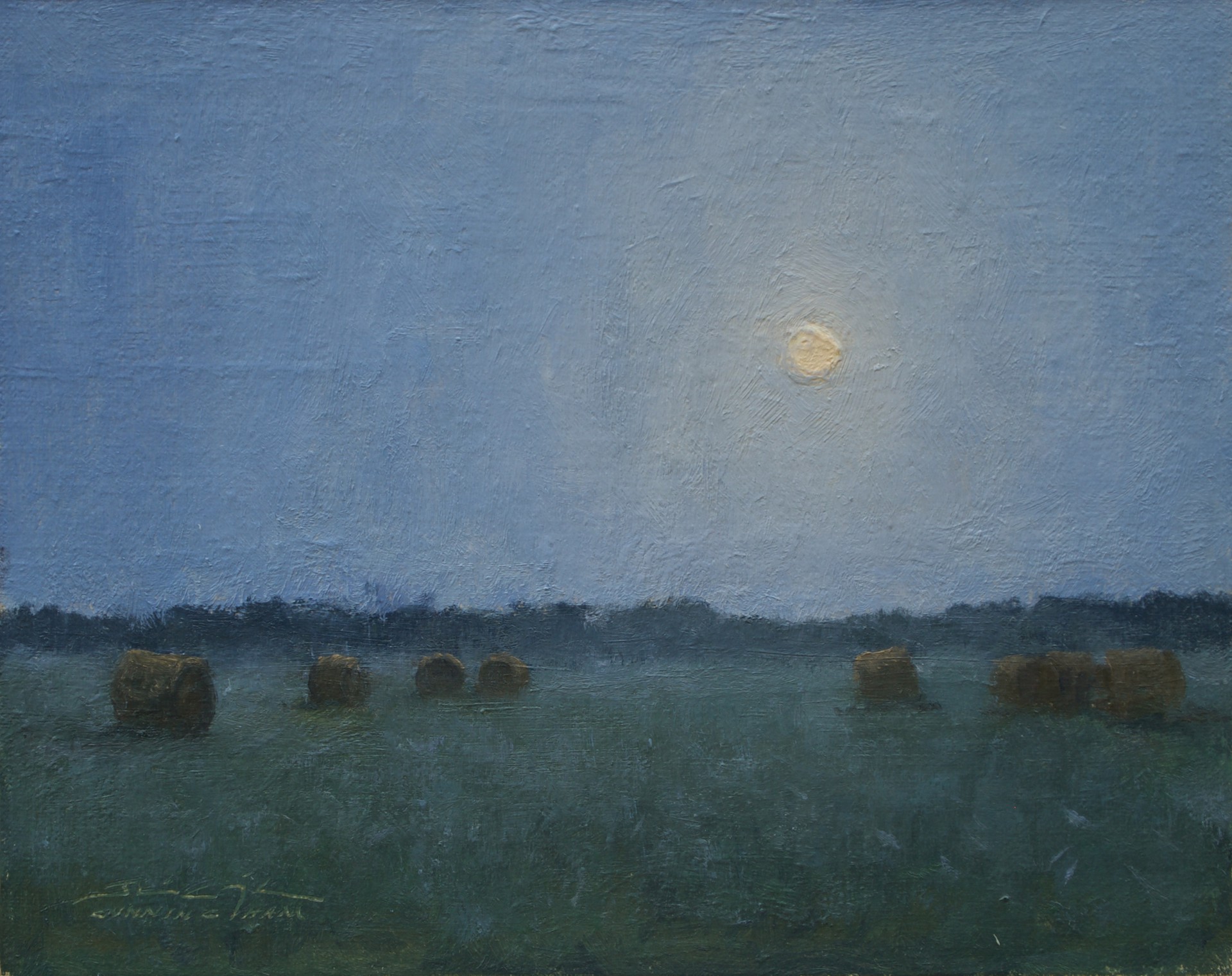 Hay Moon by Joshua Cunningham