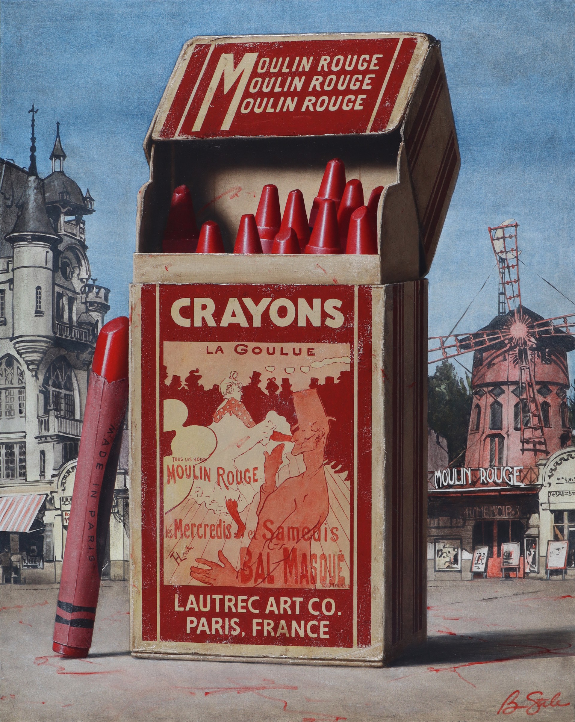 Moulin Rouge Crayons by BEN STEELE