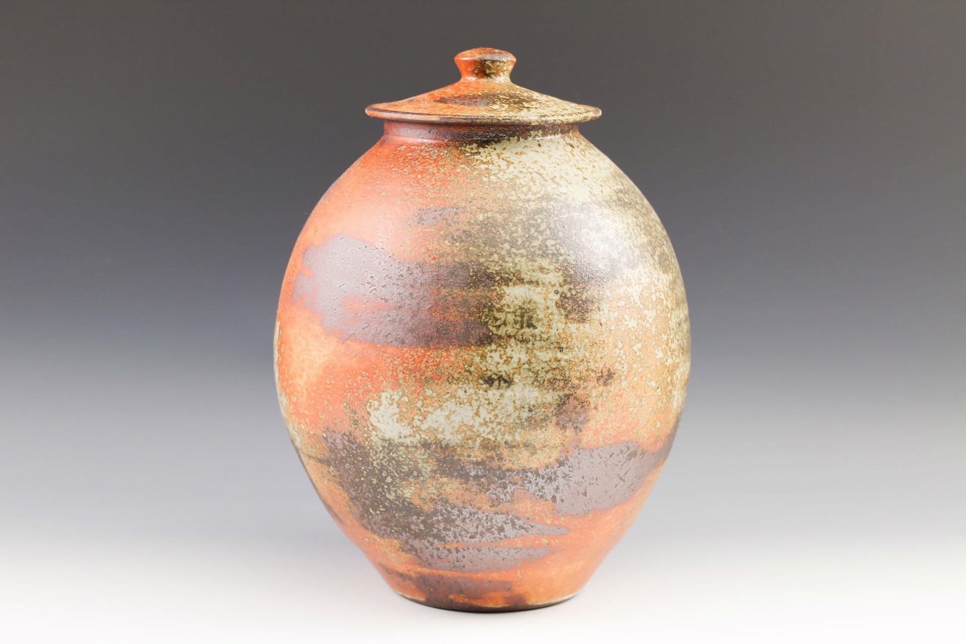 Large Lidded Jar by George Lowe