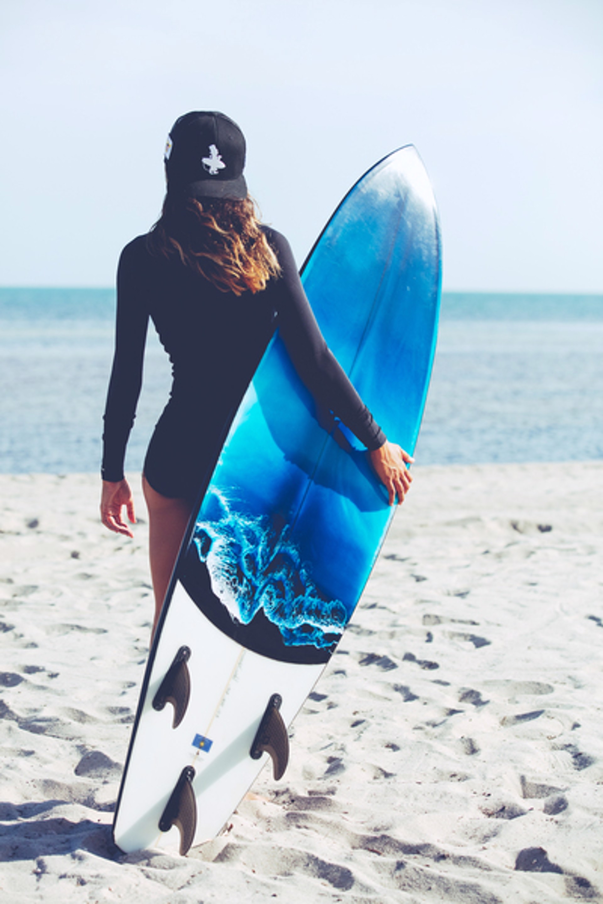 Liquid Series Surfboard No. 5 by Anna Sweet