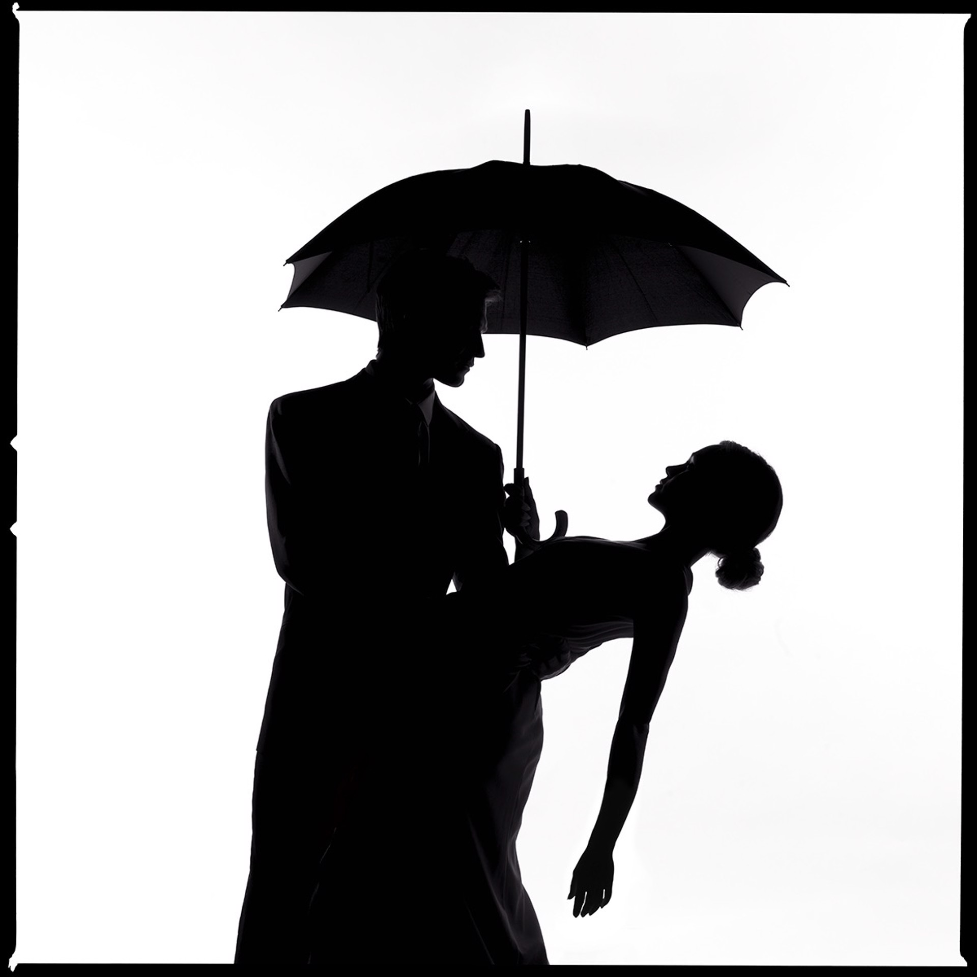 Umbrella Silhouette by Tyler Shields