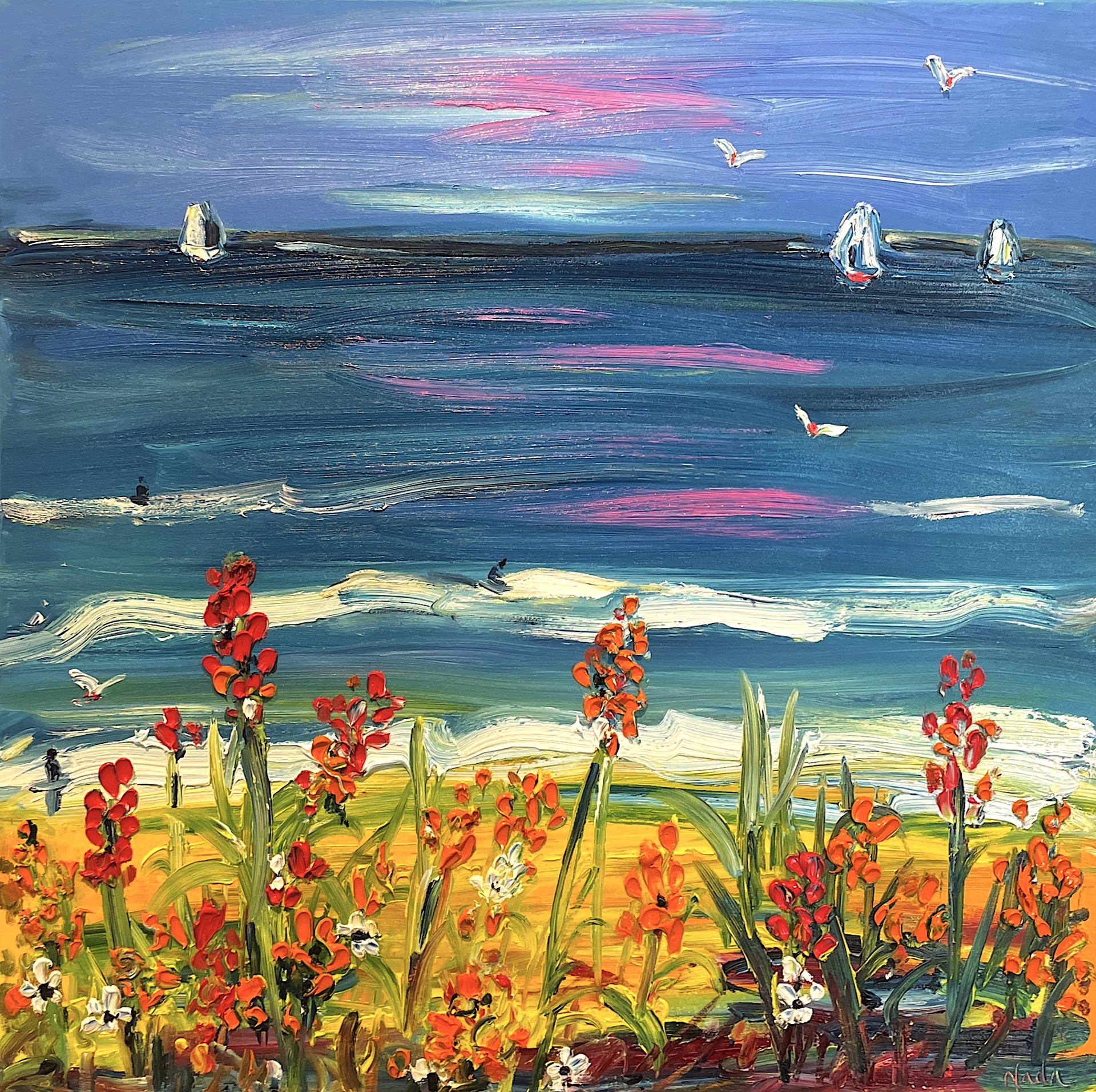 Spring Beach by Nada Herman