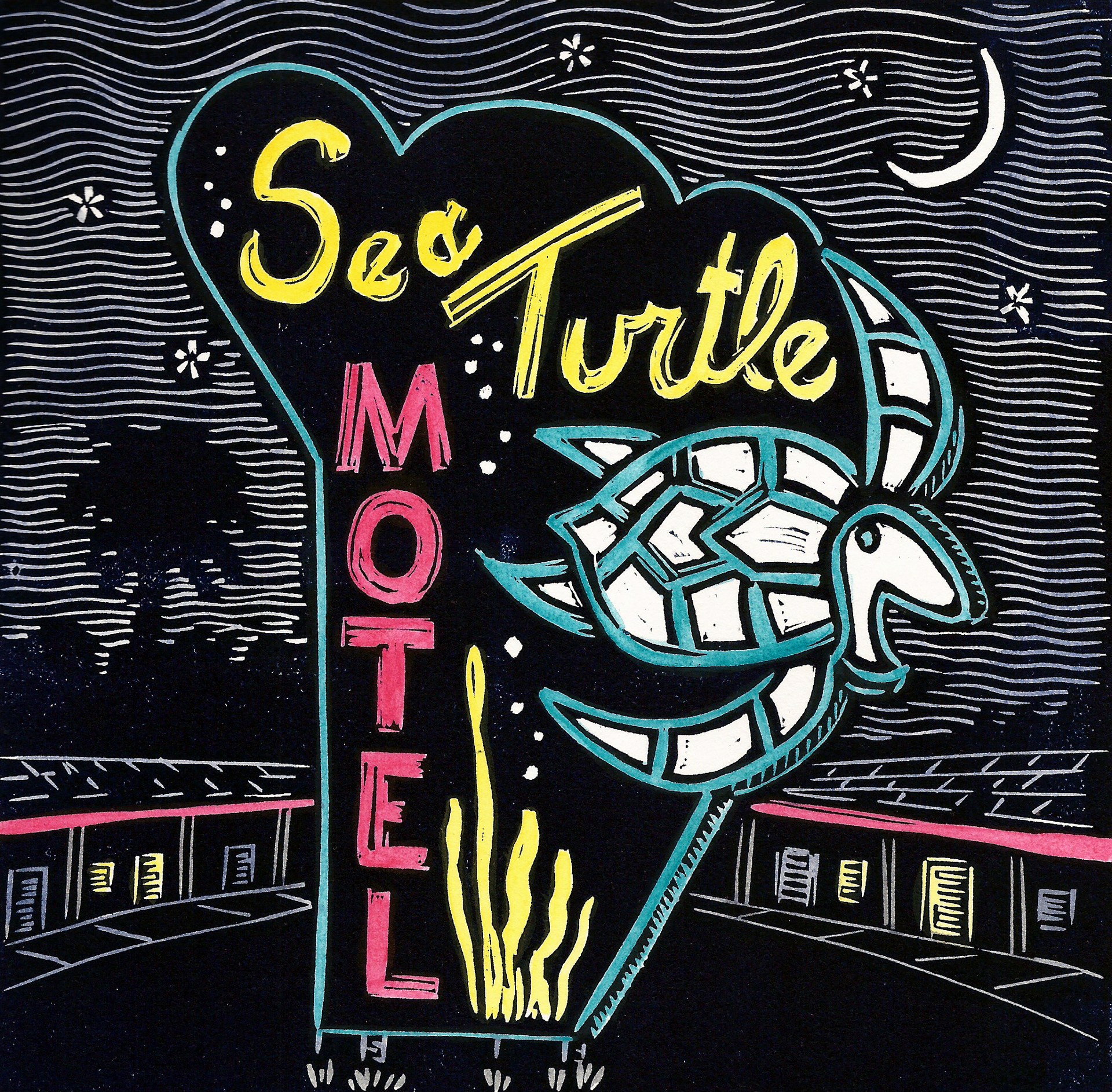 Sea Turtle Motel (1/50) by Diana Tonnessen