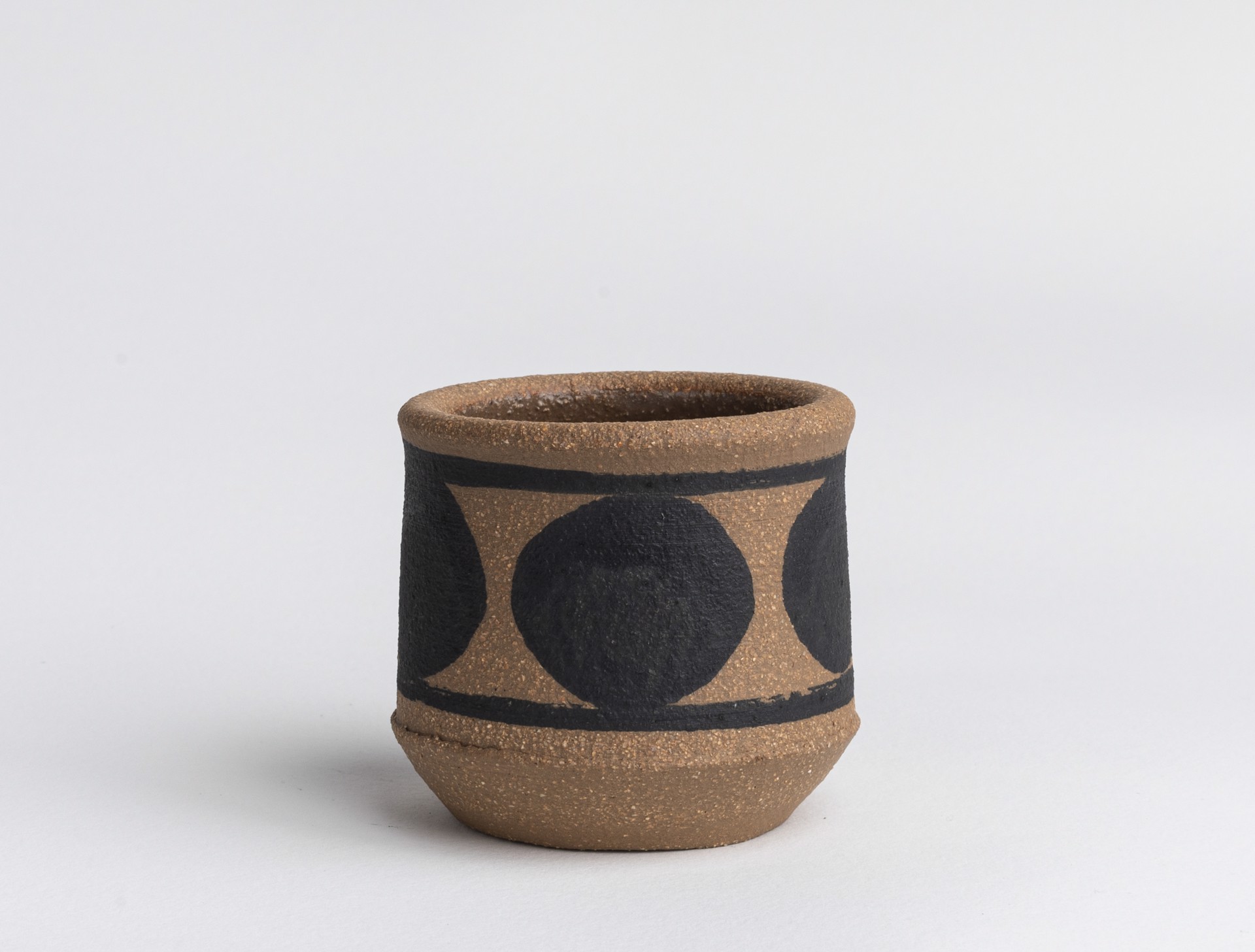 Black Patterned Cup/Vase III by Glory Day Loflin Ceramics