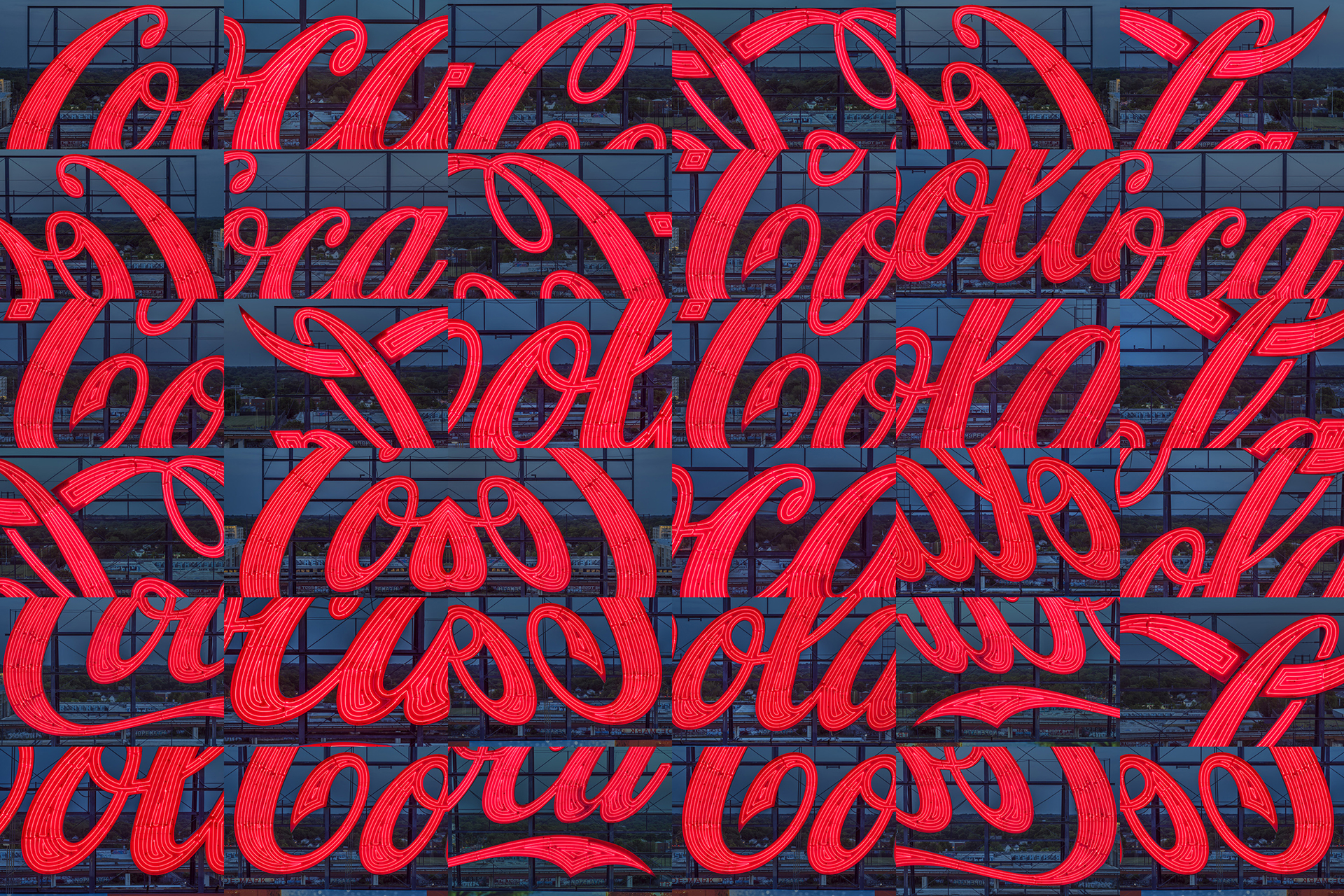 Coca-Cola Sign, Atlanta, GA X 36 by Peter Essick