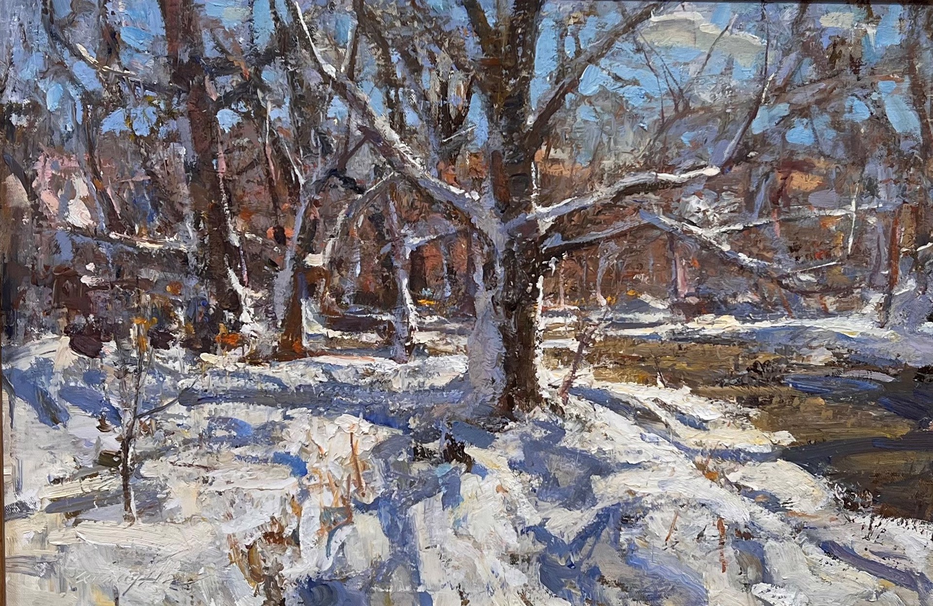 Snow by the Cherry Creek by Quang Ho