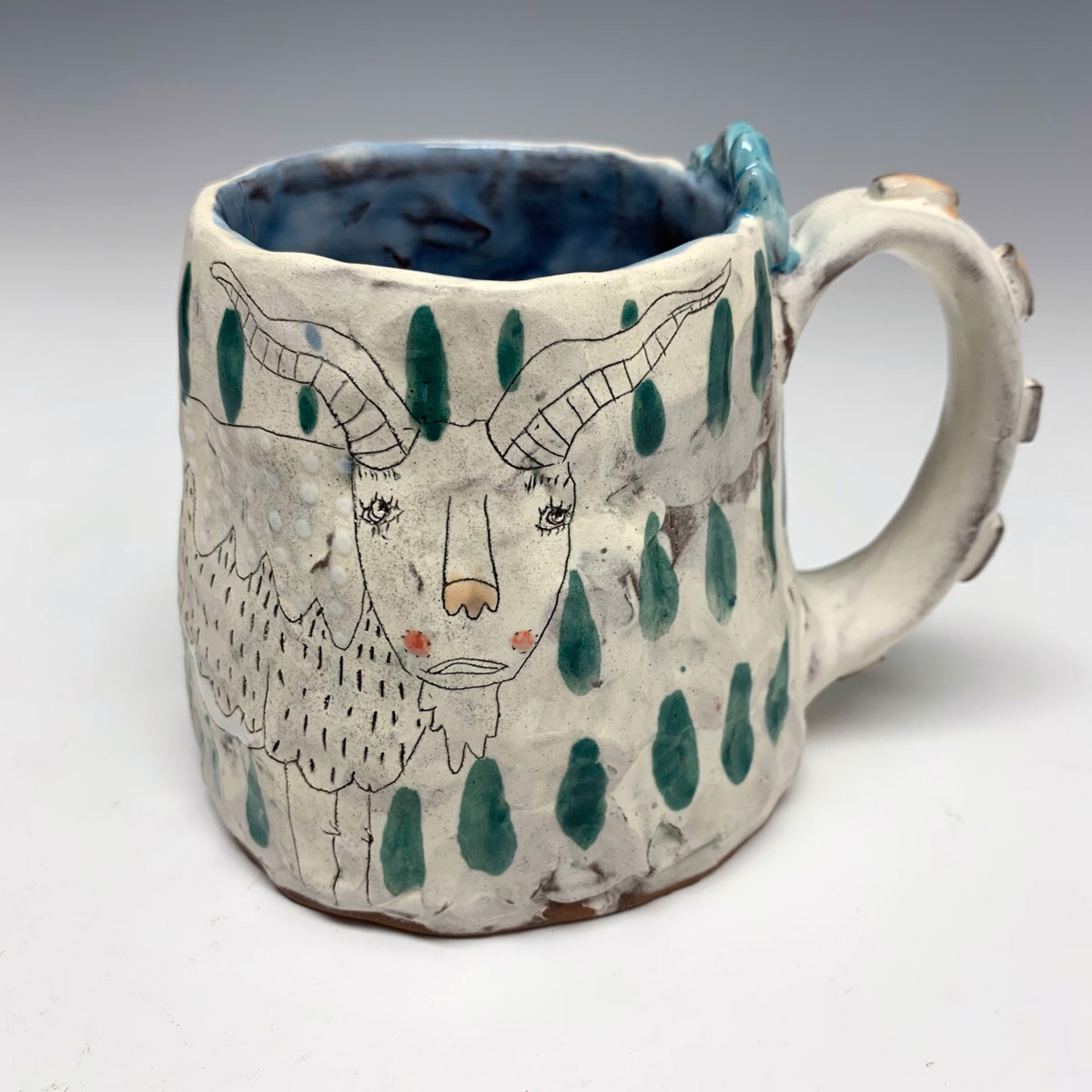 Goat mug by Lynne Hobaica