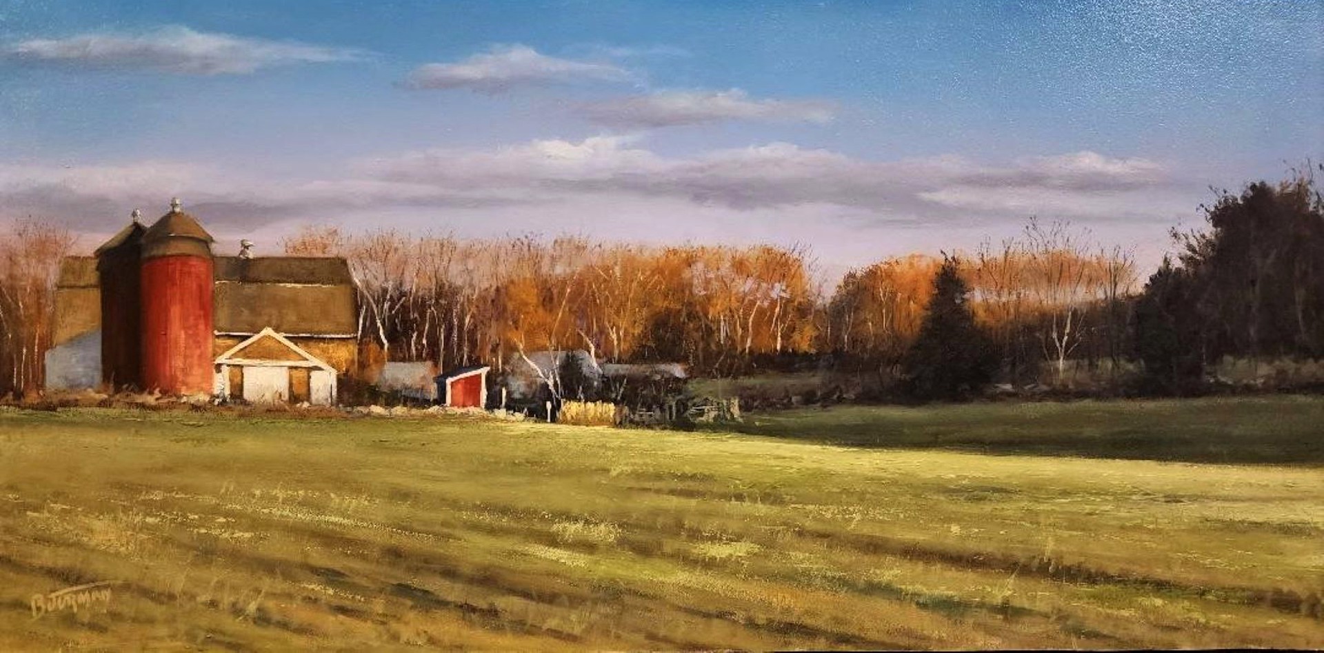 Johan P. Bjurman "Late Fall Afternoon" by Oil Painters of America
