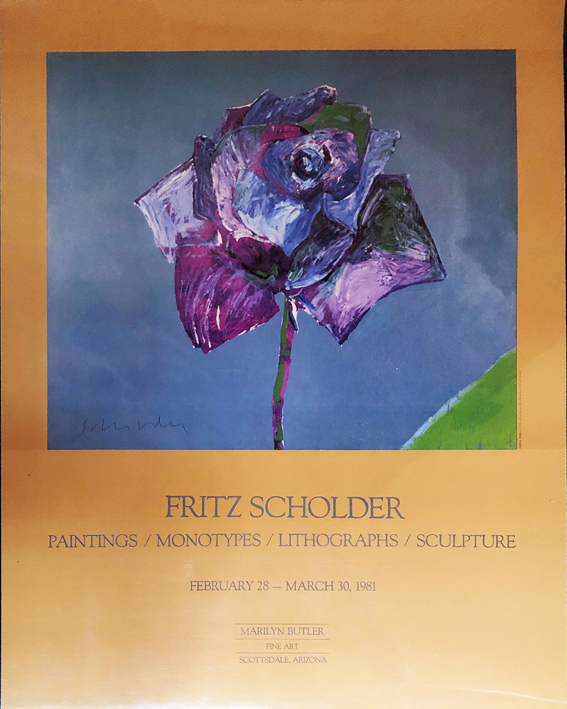 Marilyn Butler Fine Art 1981 (The Rose Image) by Fritz Scholder