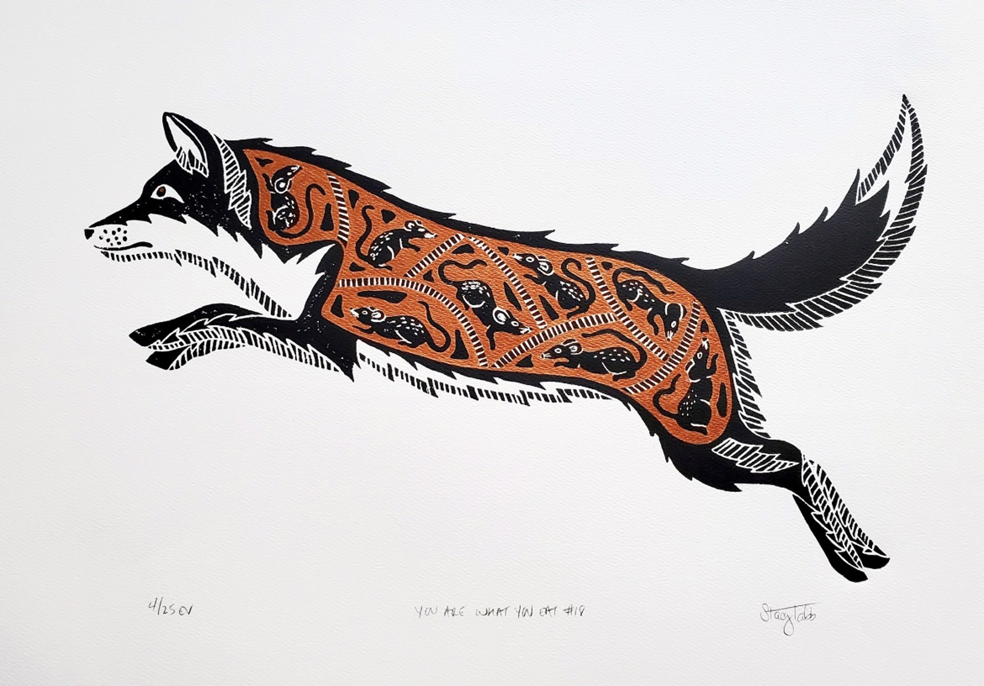 You Are What You Eat: Fox (Unframed) by Stacy Tabb