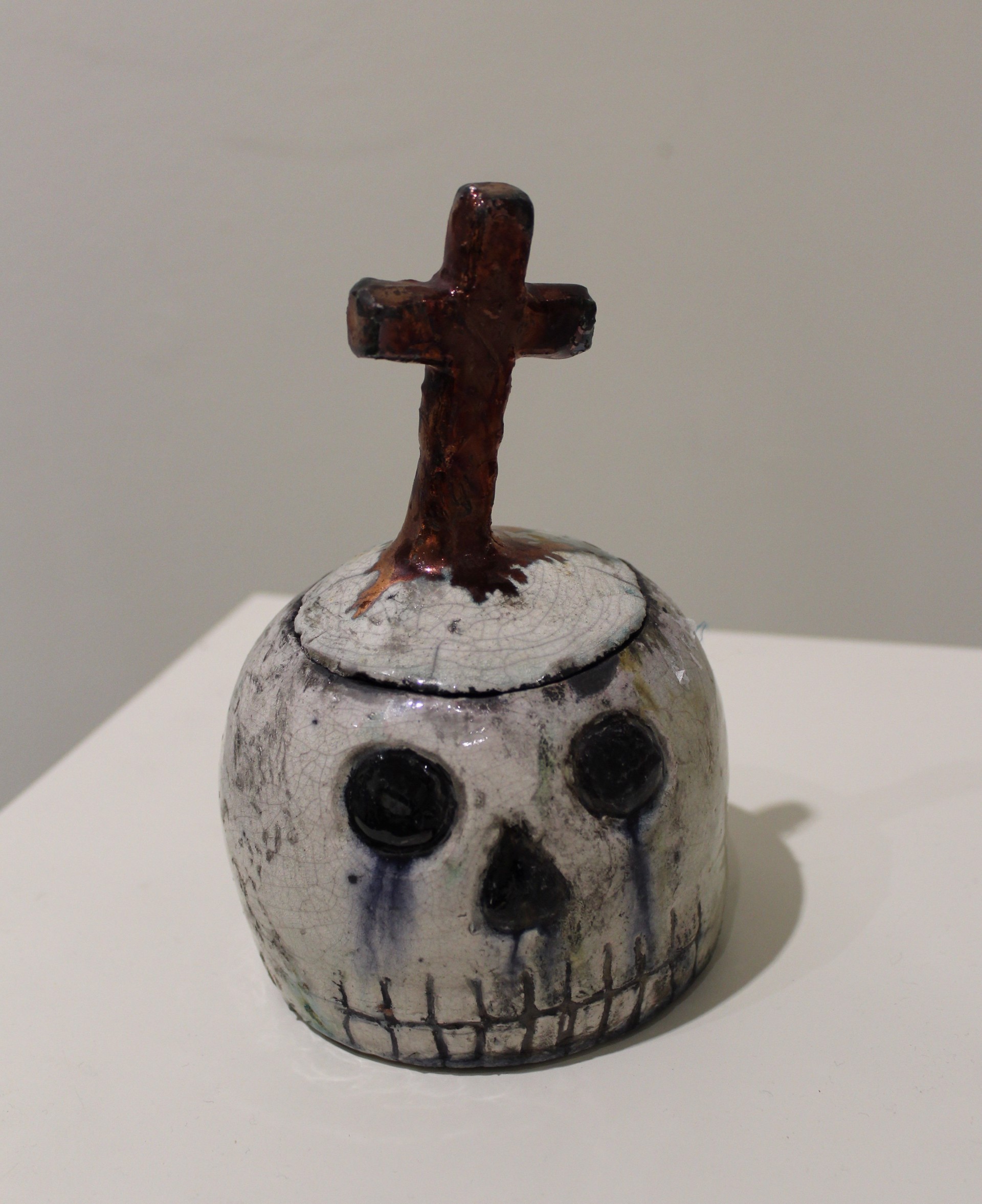 Med Skull Jar 1 by Pat Benard