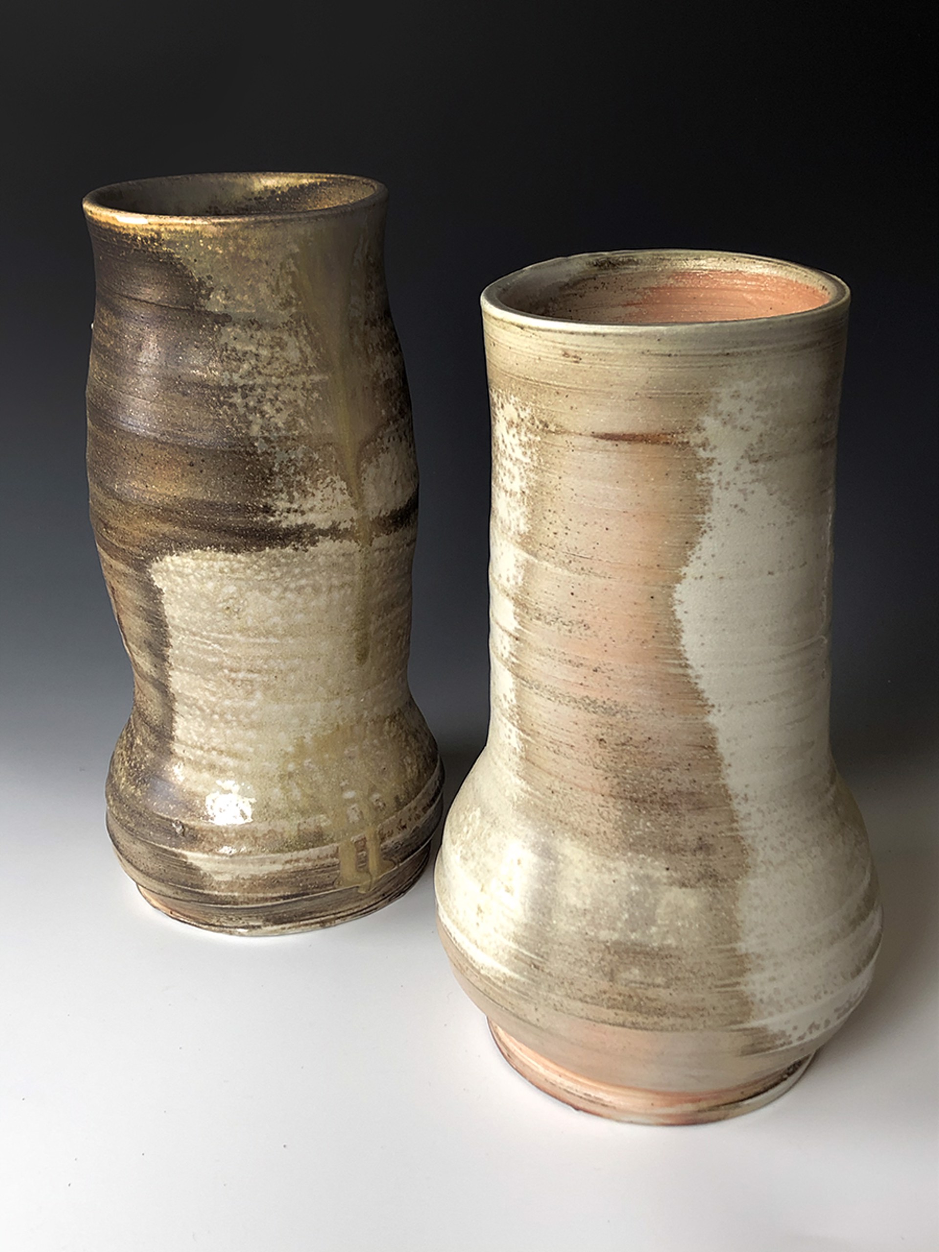 Two-Tone Vase 1 (left in image) by Dom Venzant
