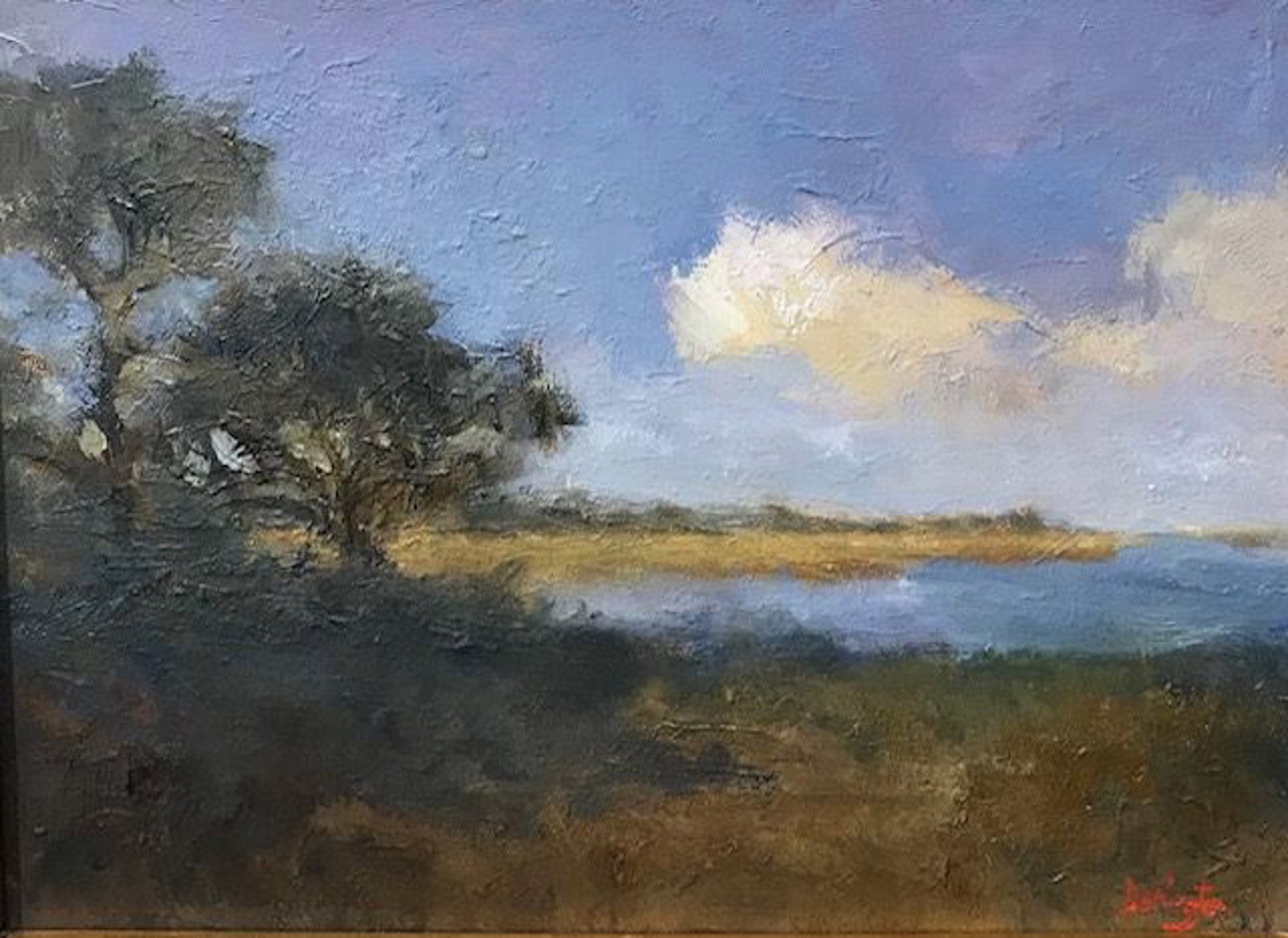Marsh Oaks on Waterway by Jim Darlington