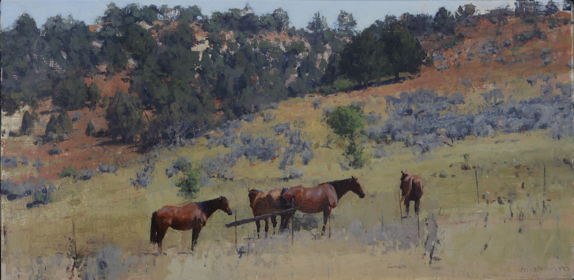 Four Summer Horses #2 by Michael Workman