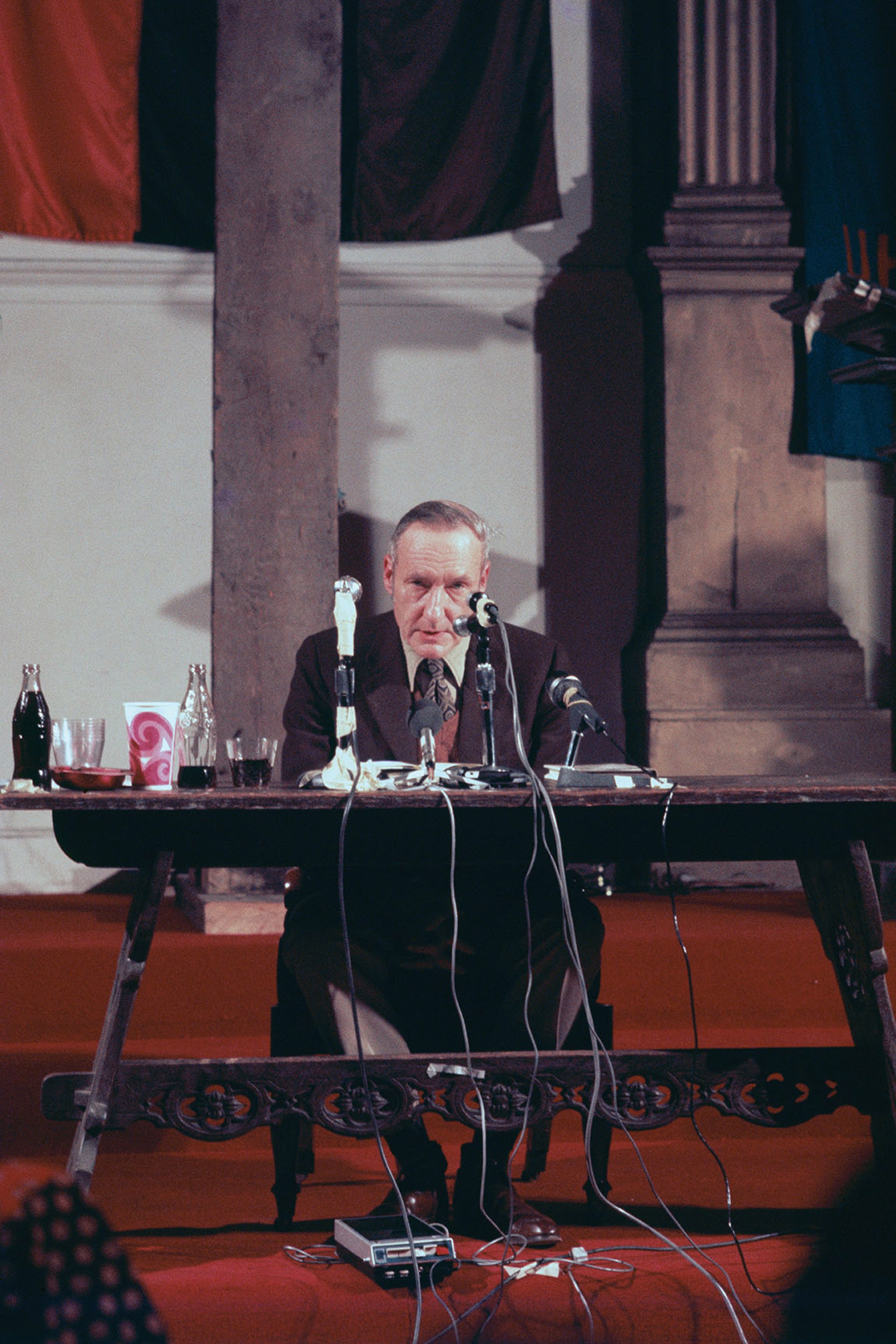 William Burroughs, St. Mark's Church in-the-Bowery, 1974 by Stephen Aiken