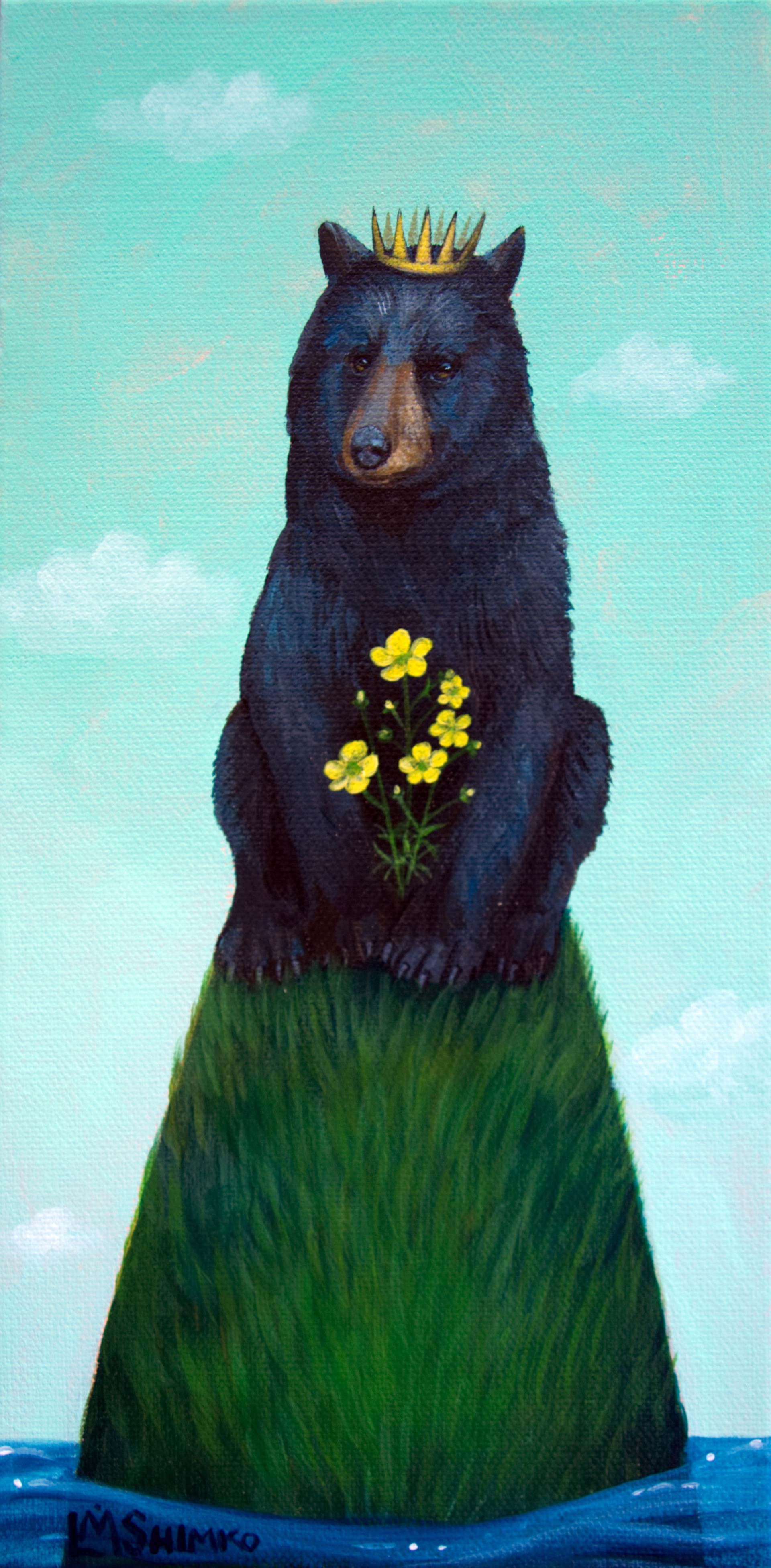 Black Bear Buttercups by Lisa Shimko