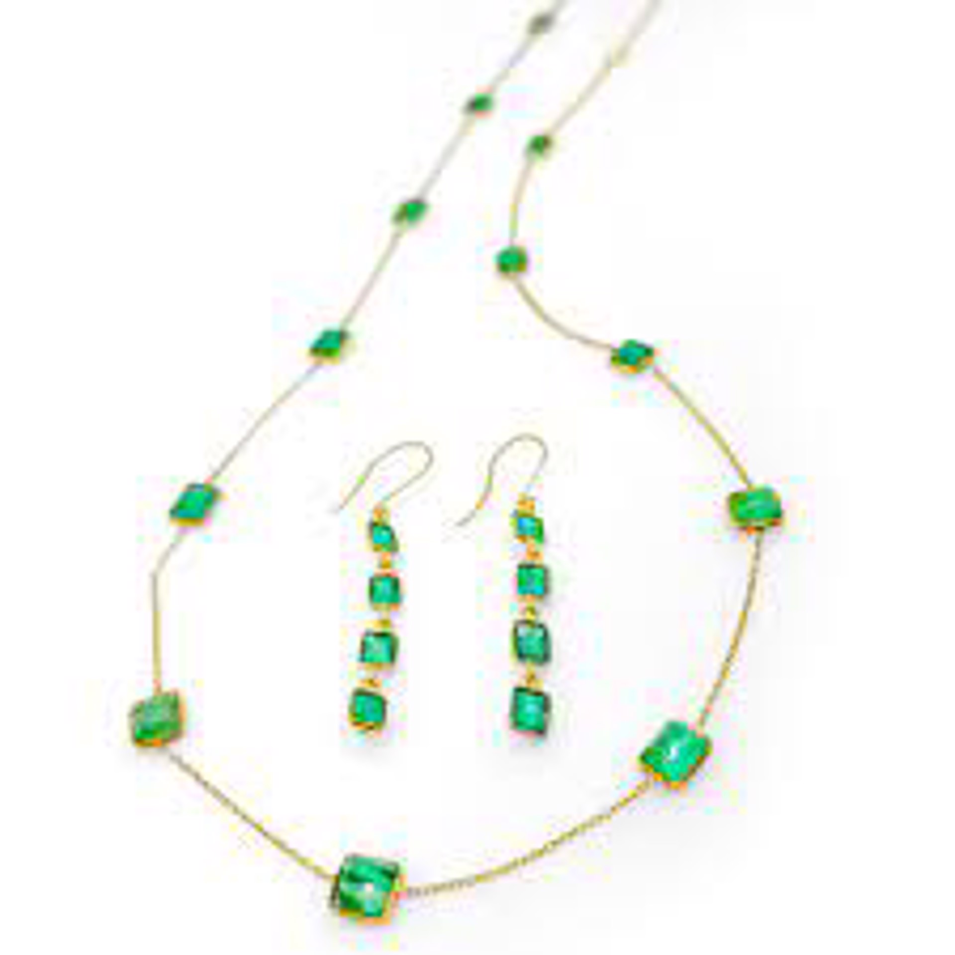 Chain Me Down- Emerald Bezel Set and 18k Gold by Mara Labell