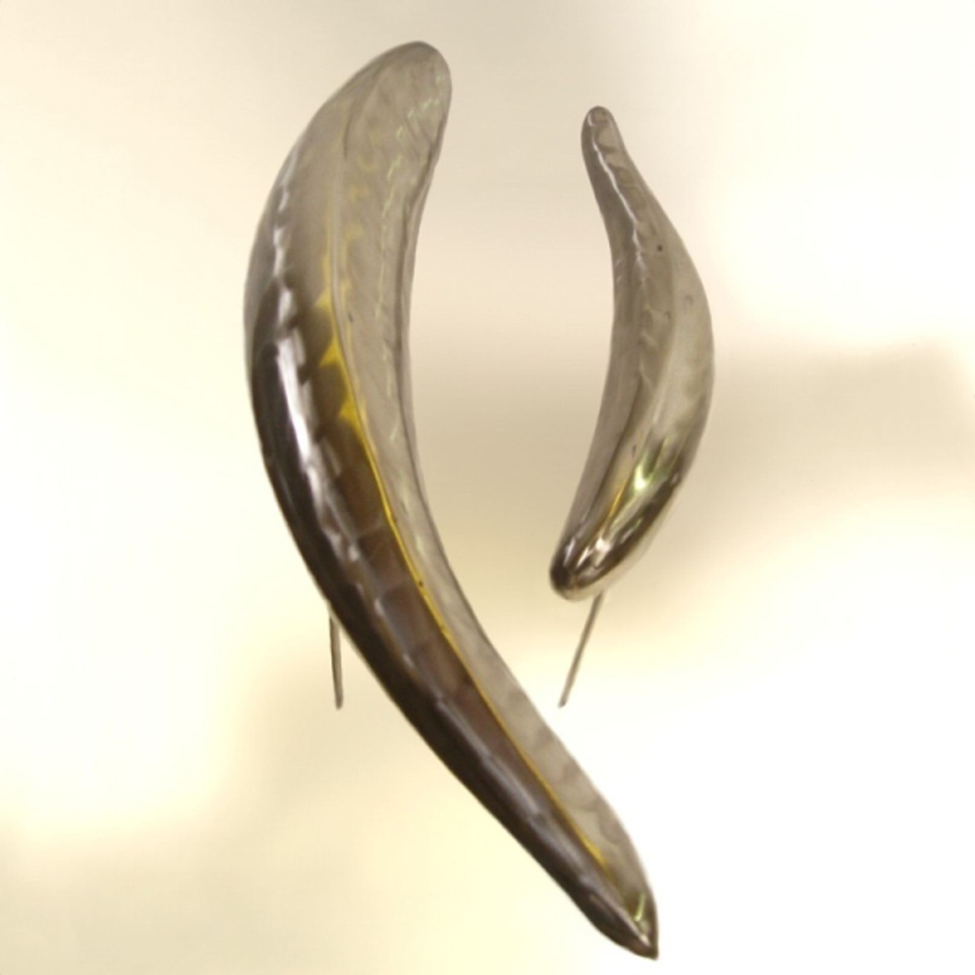 Schooling Fish - Large Stainless Steel by Jesse Meyer