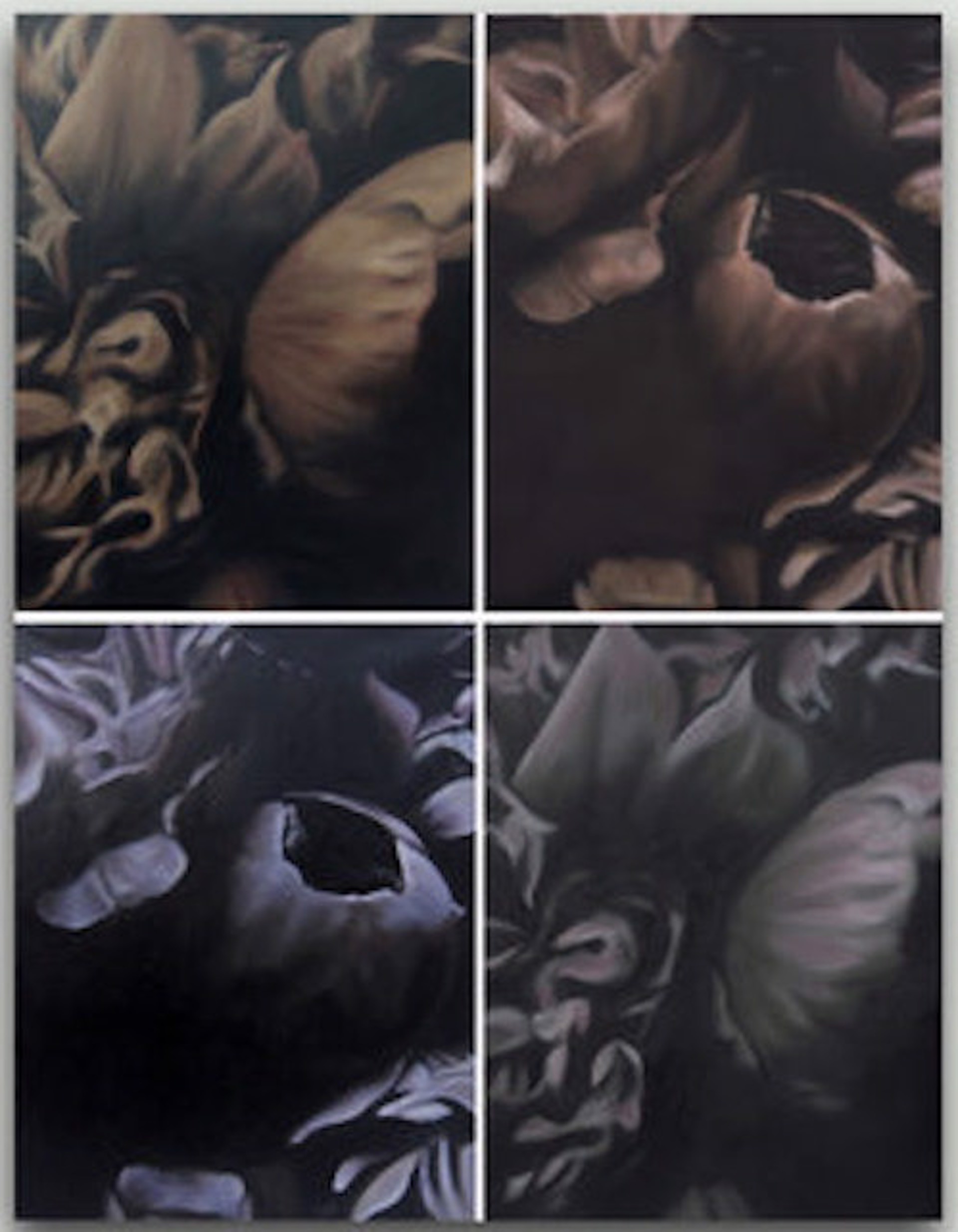The Language of Flowers and Silent Things (4 parts, 25 1/2 x 20" ea) by Frederic Choisel