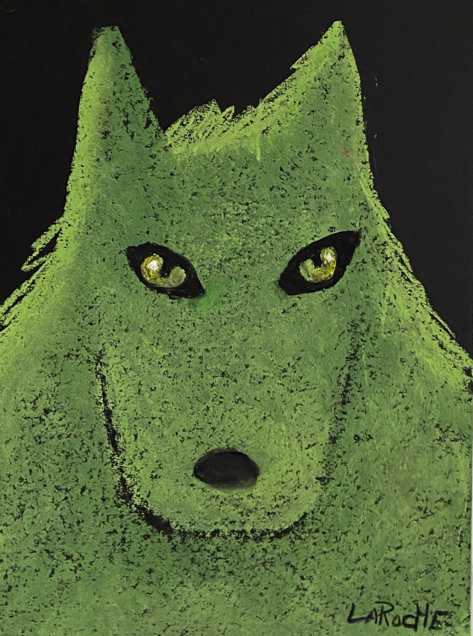 Green Eyed Wolf by Carole LaRoche