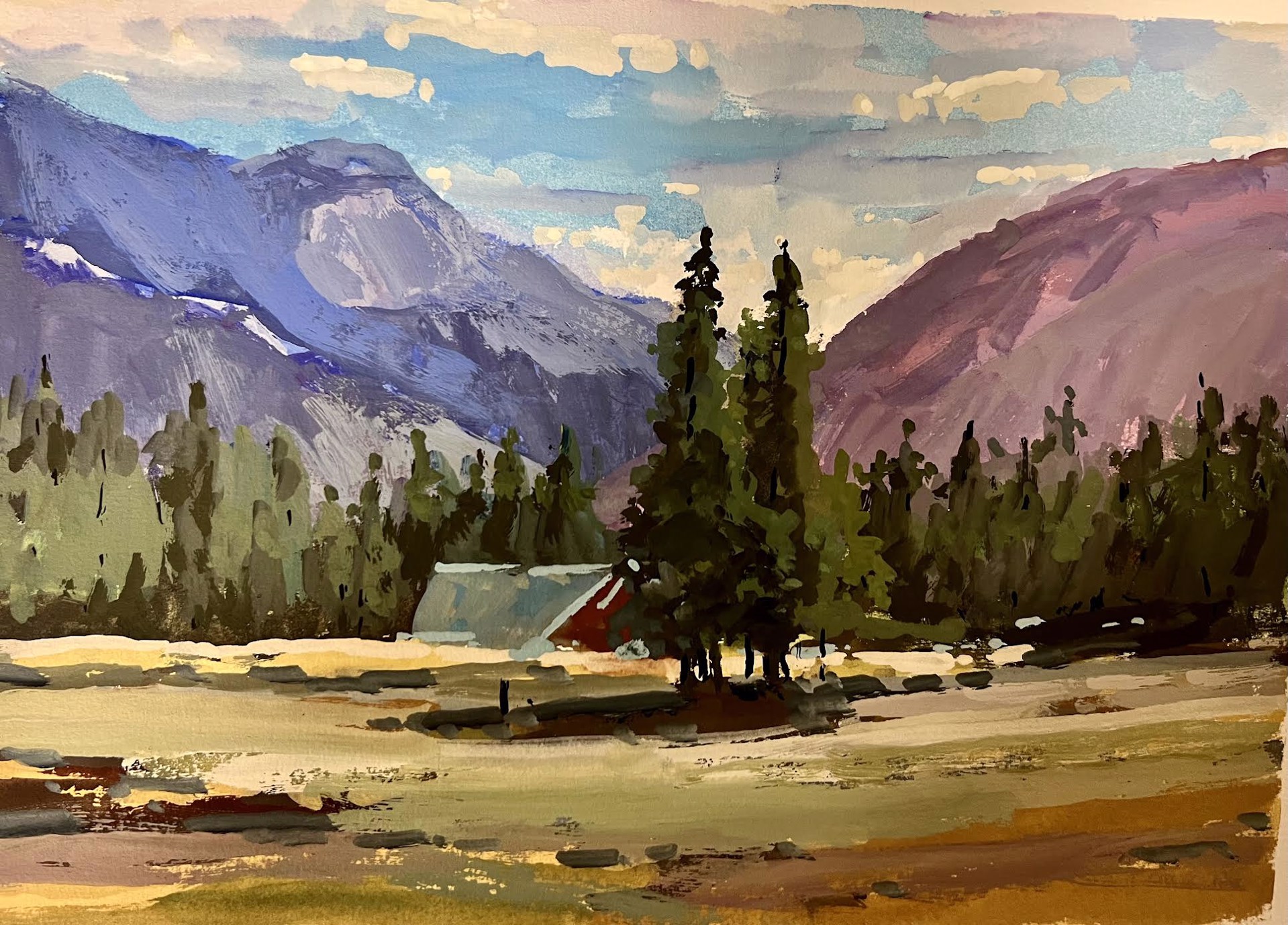 Mountain Retreat by Jane Wallis