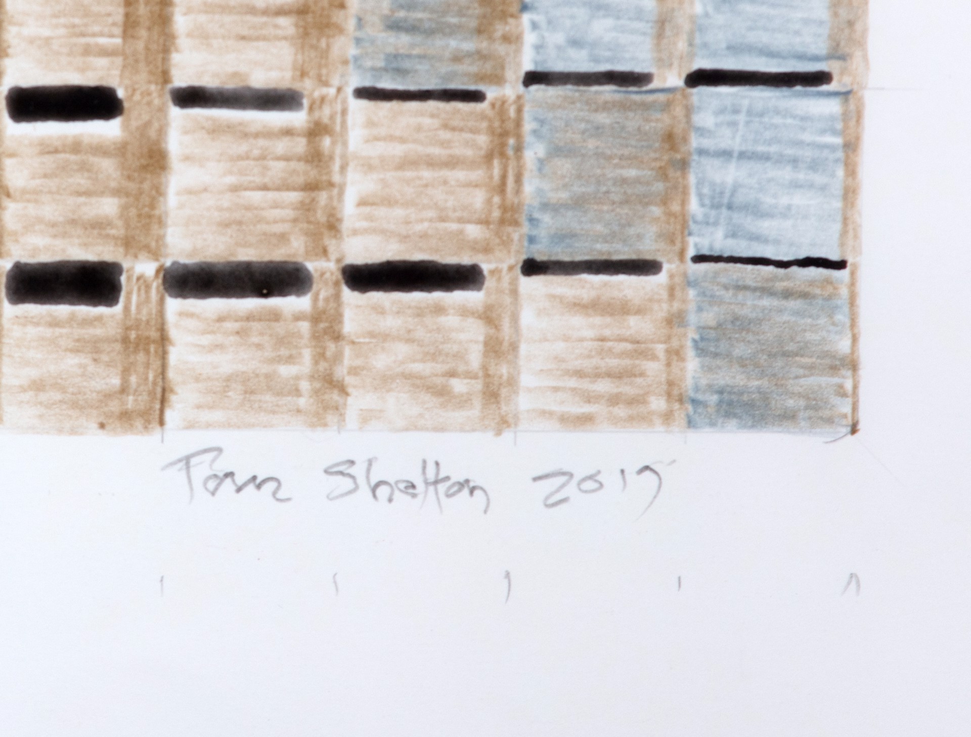 Blue & Brown Pattern by Tom Shelton