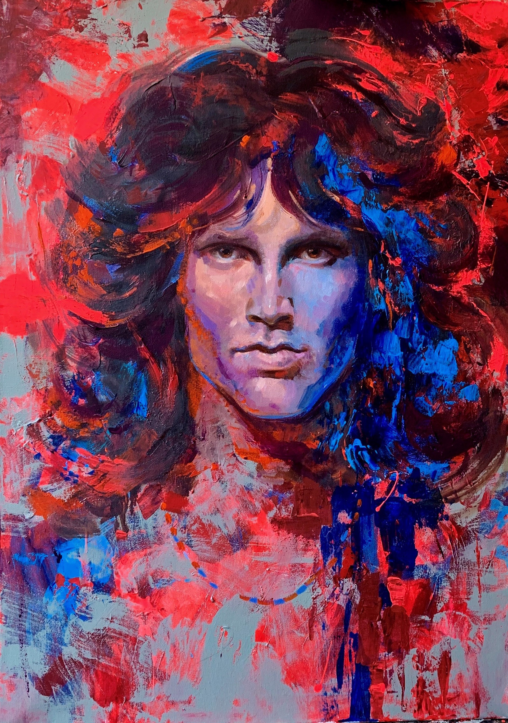 Jim Morrison Commission by Irene Sheri