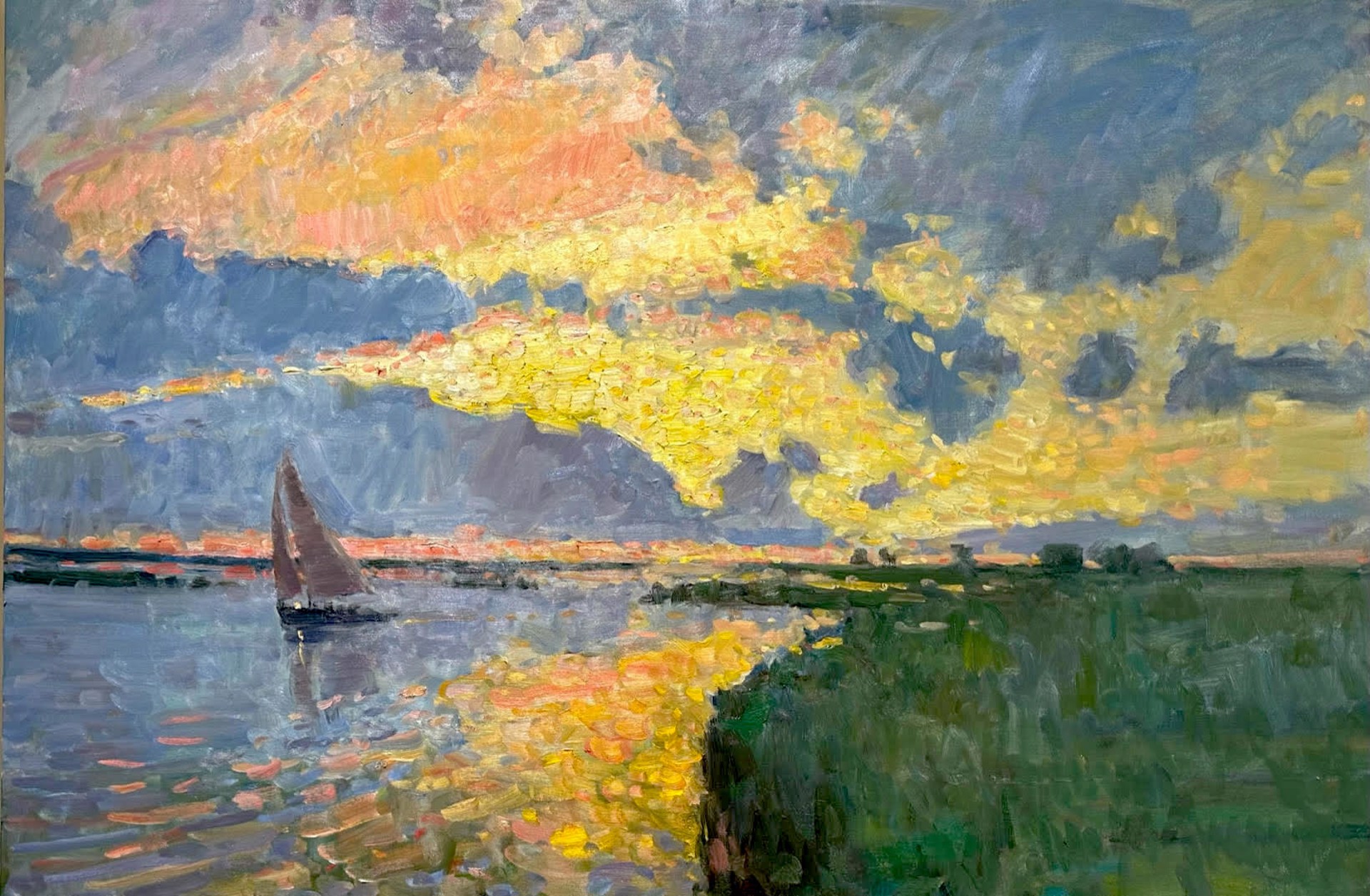 Twilight Sail by Richard Oversmith
