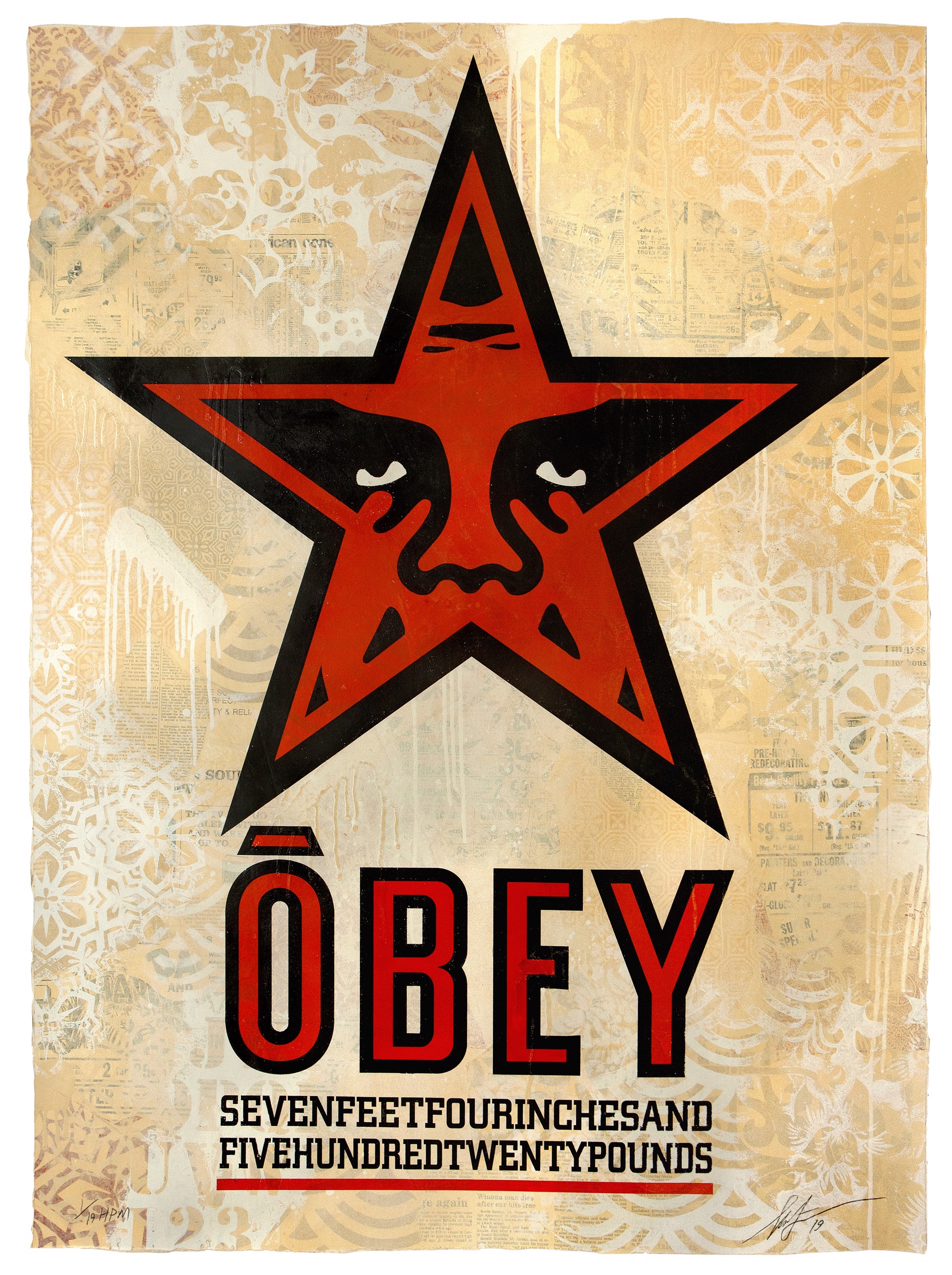 OBEY Star, HPM by Shepard Fairey