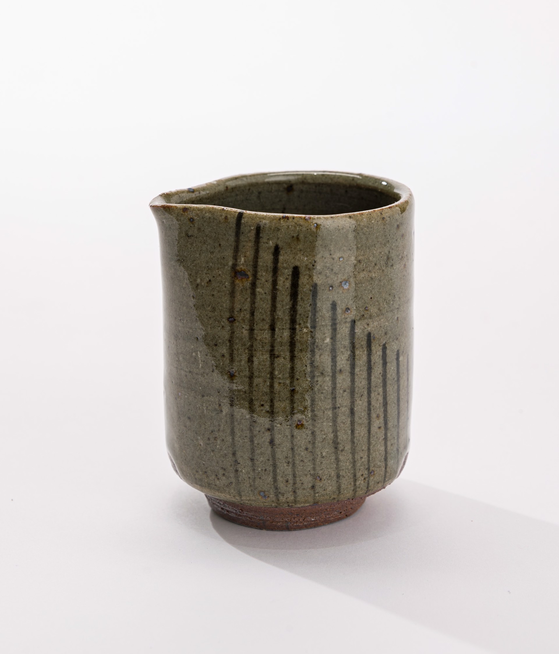 native NM clay creamer with escalator lines by Betsy Williams