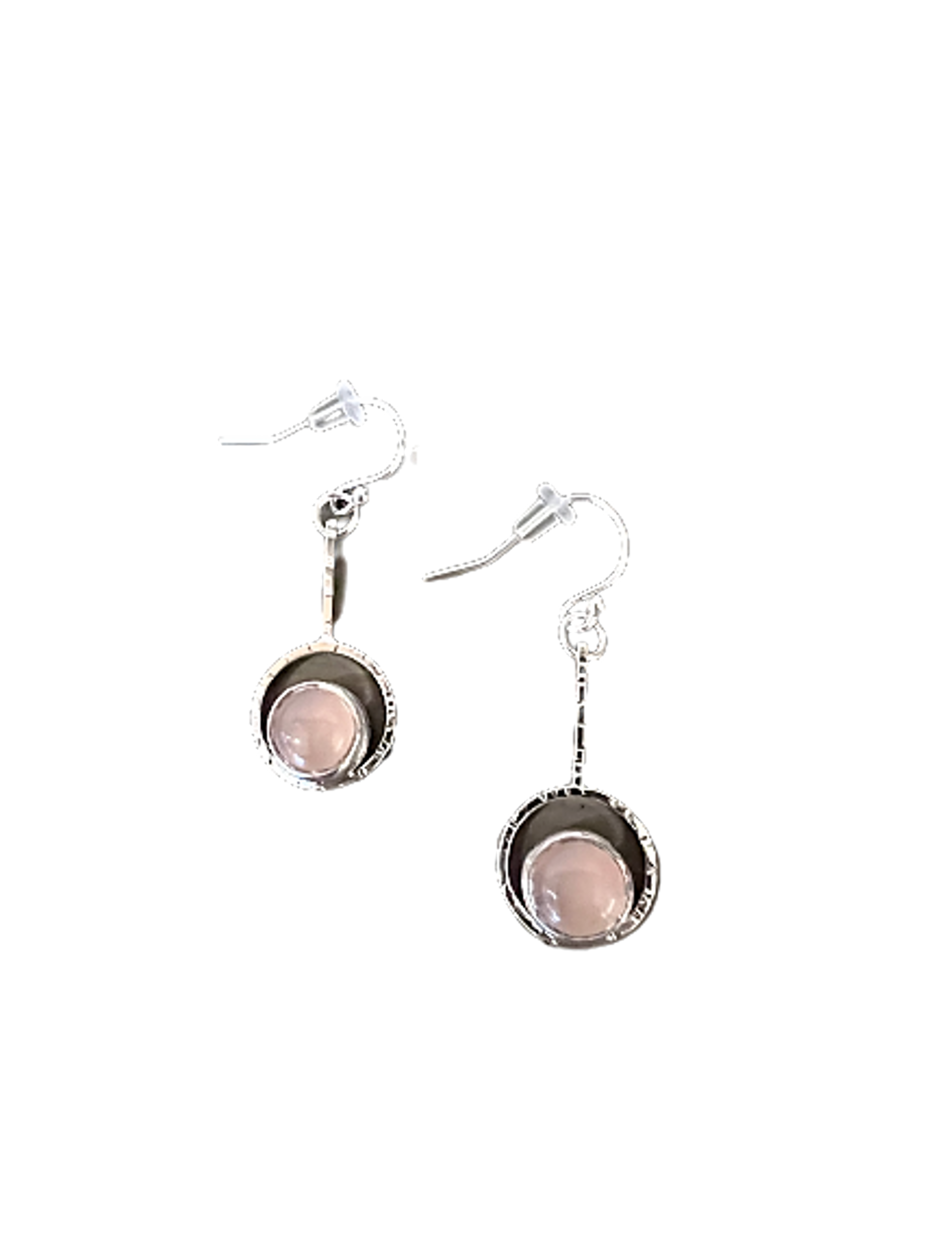 Drop Earrings - Pink Chalcedony by Kristen Baird
