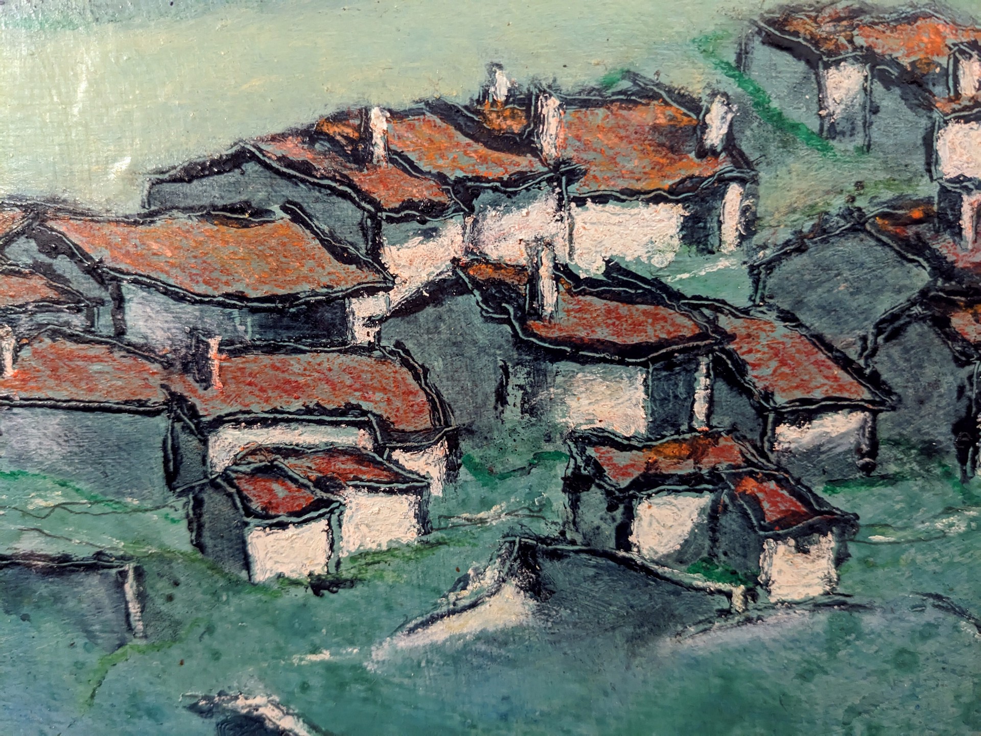 Houses on a Hill (Haute-Savoie) by Andy Newman