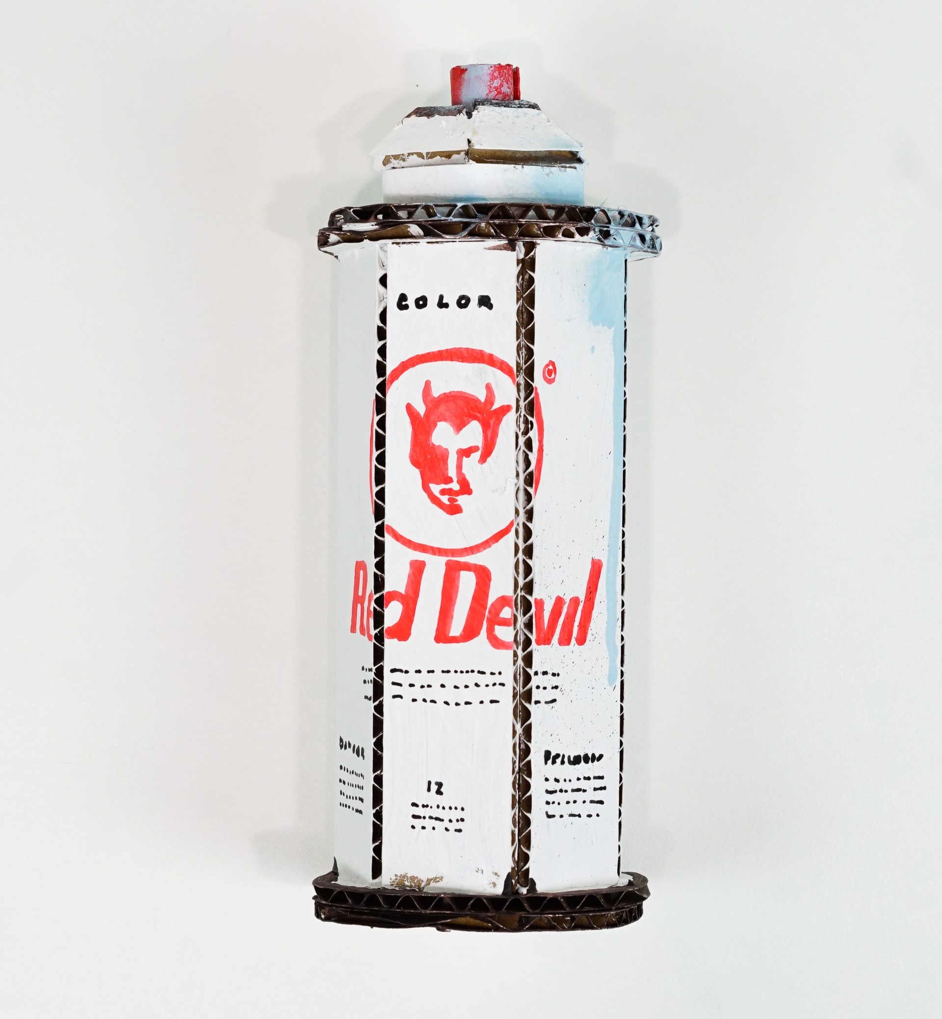 Red Devil with Blue Drips by Bill Barminski