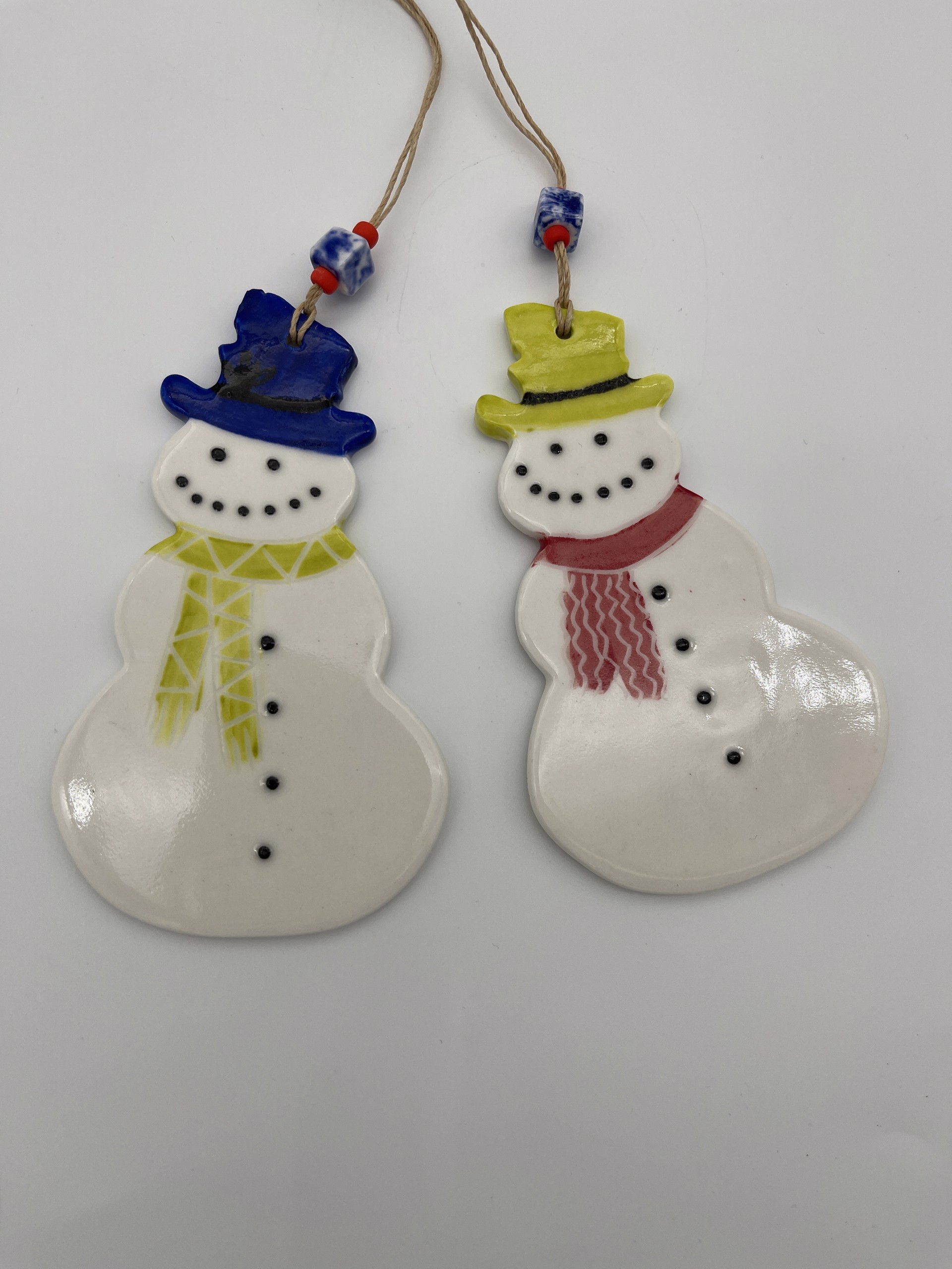 Snowman Ornaments by Karen Heathman