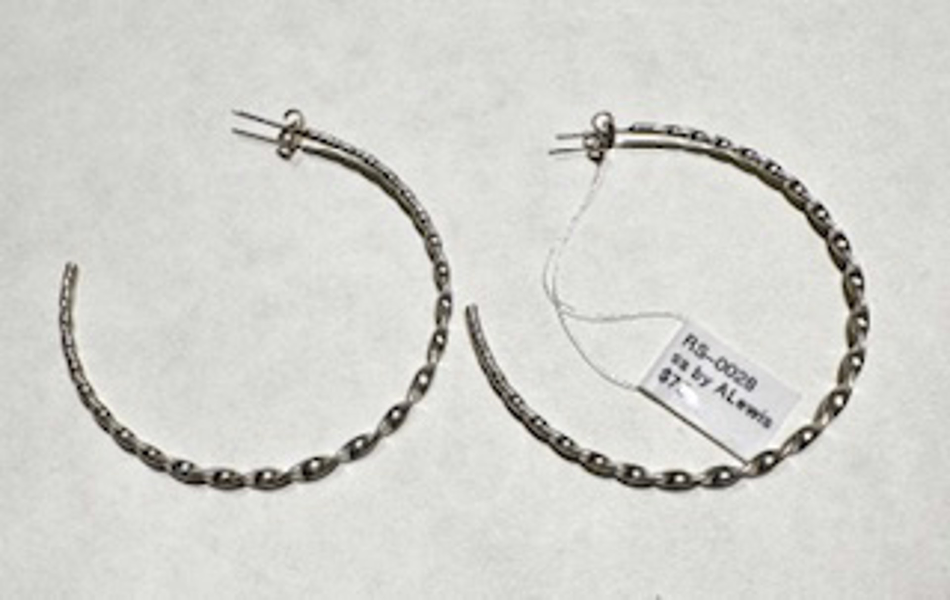 Twisted Sterling Silver Hoops by ALewis