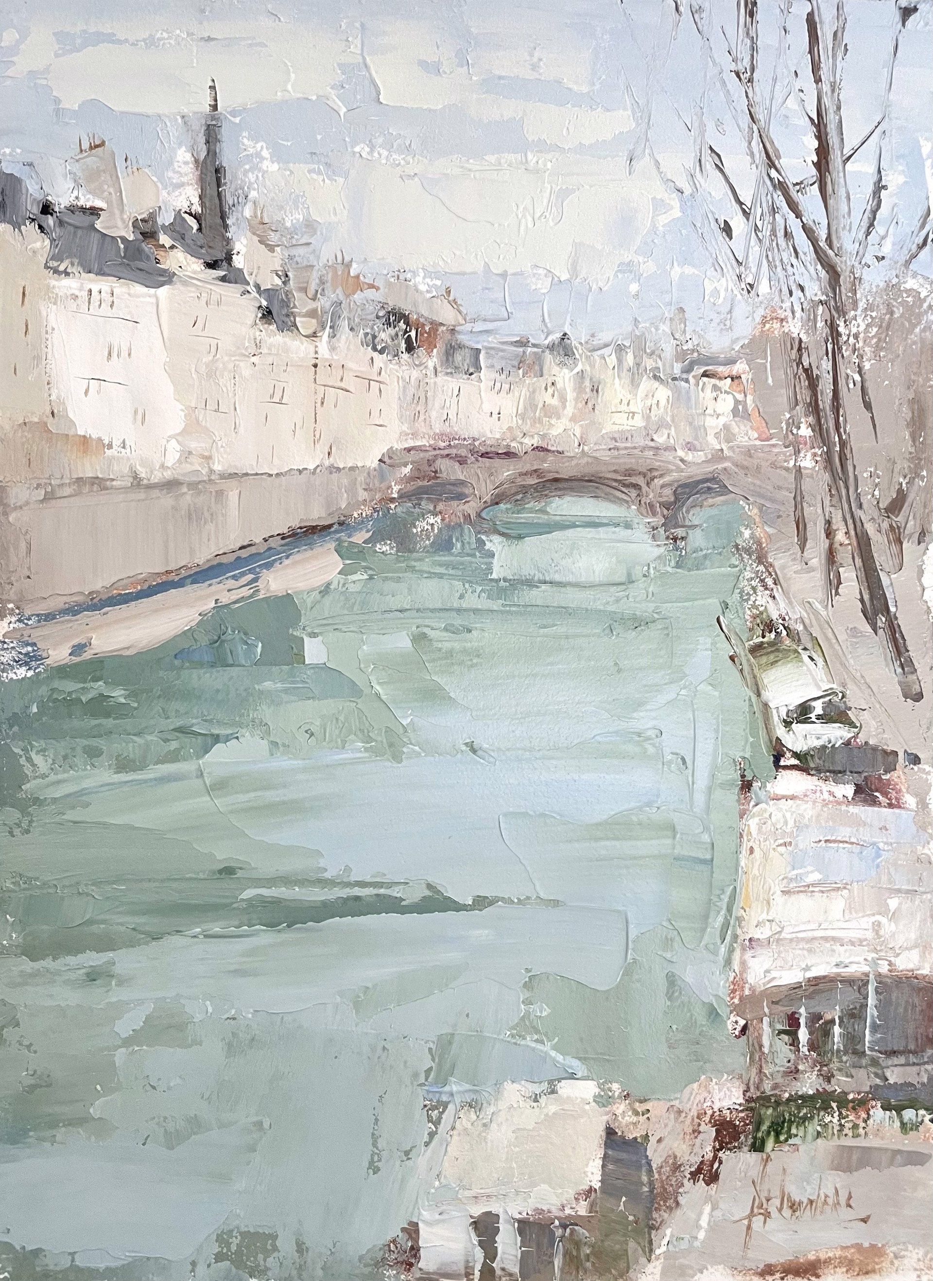 River Seine, Paris by Barbara Flowers