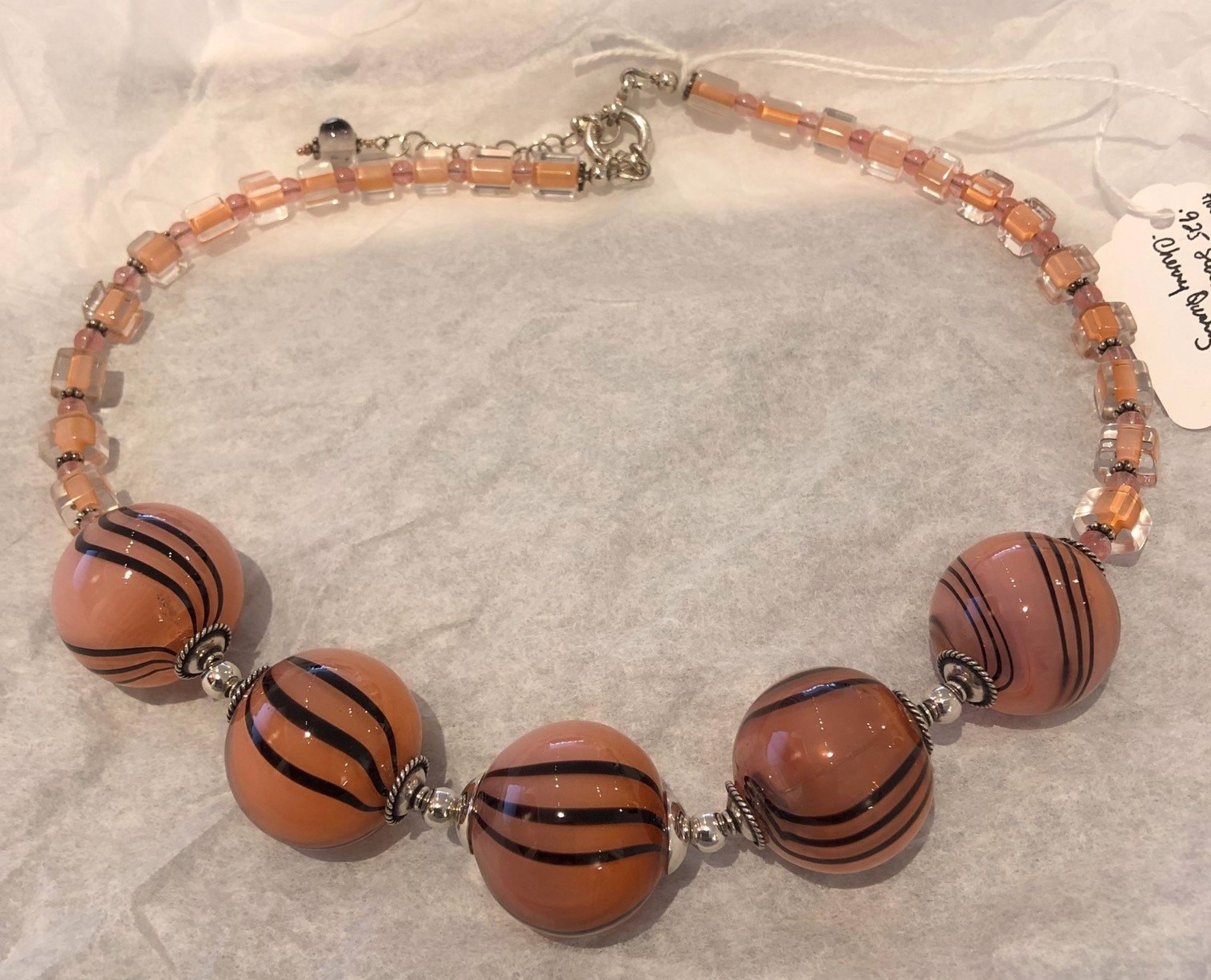 Necklace Blown Bead - 203079 by Virginia Wilson Toccalino