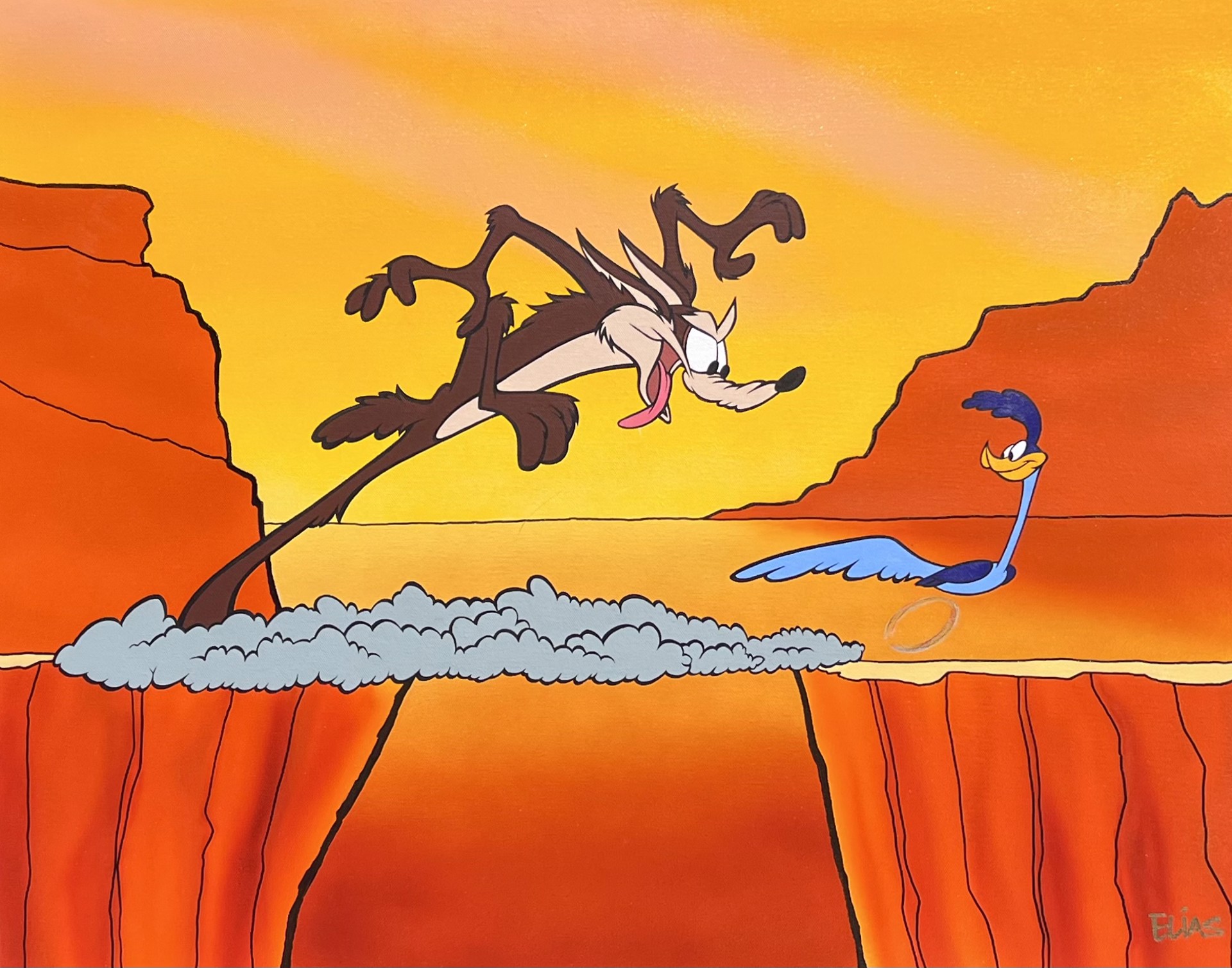 Road Runner and Wile E. Coyote by Bob Elias (Chuck Jones Collection)