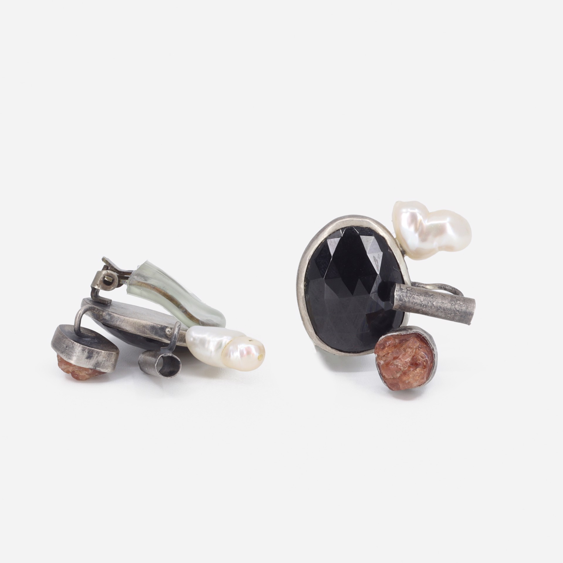 Topaz & Pearl Clip Earring by Biba Schutz