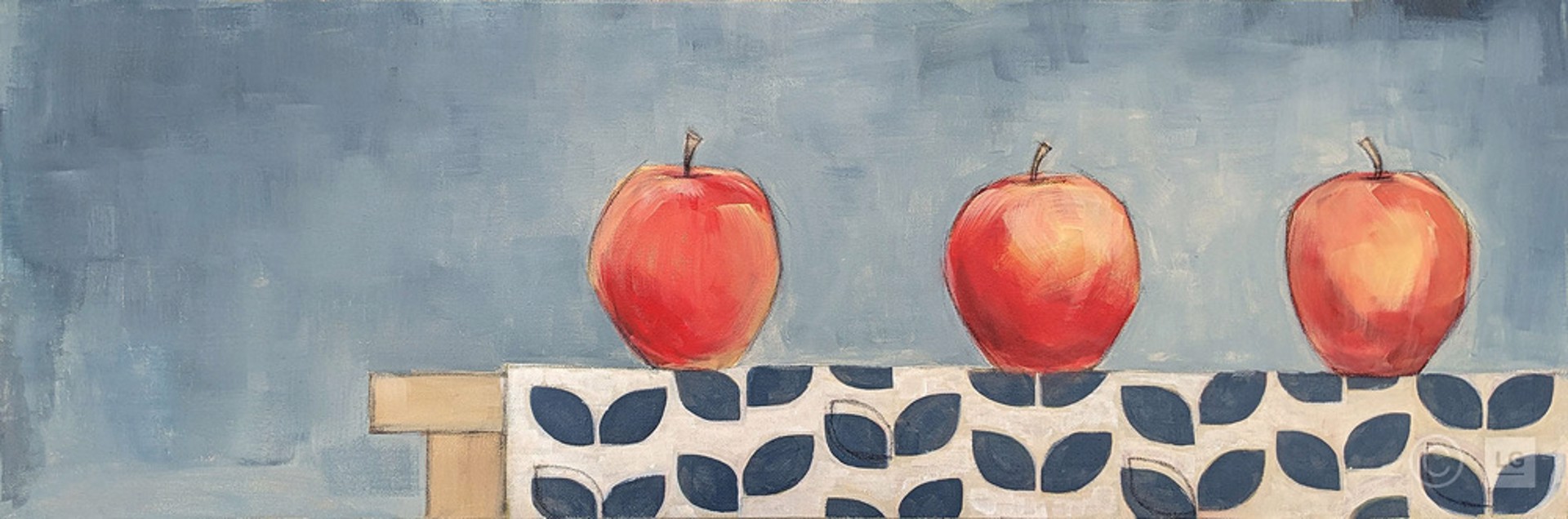 3 Stationary Apples by Missy Morrow