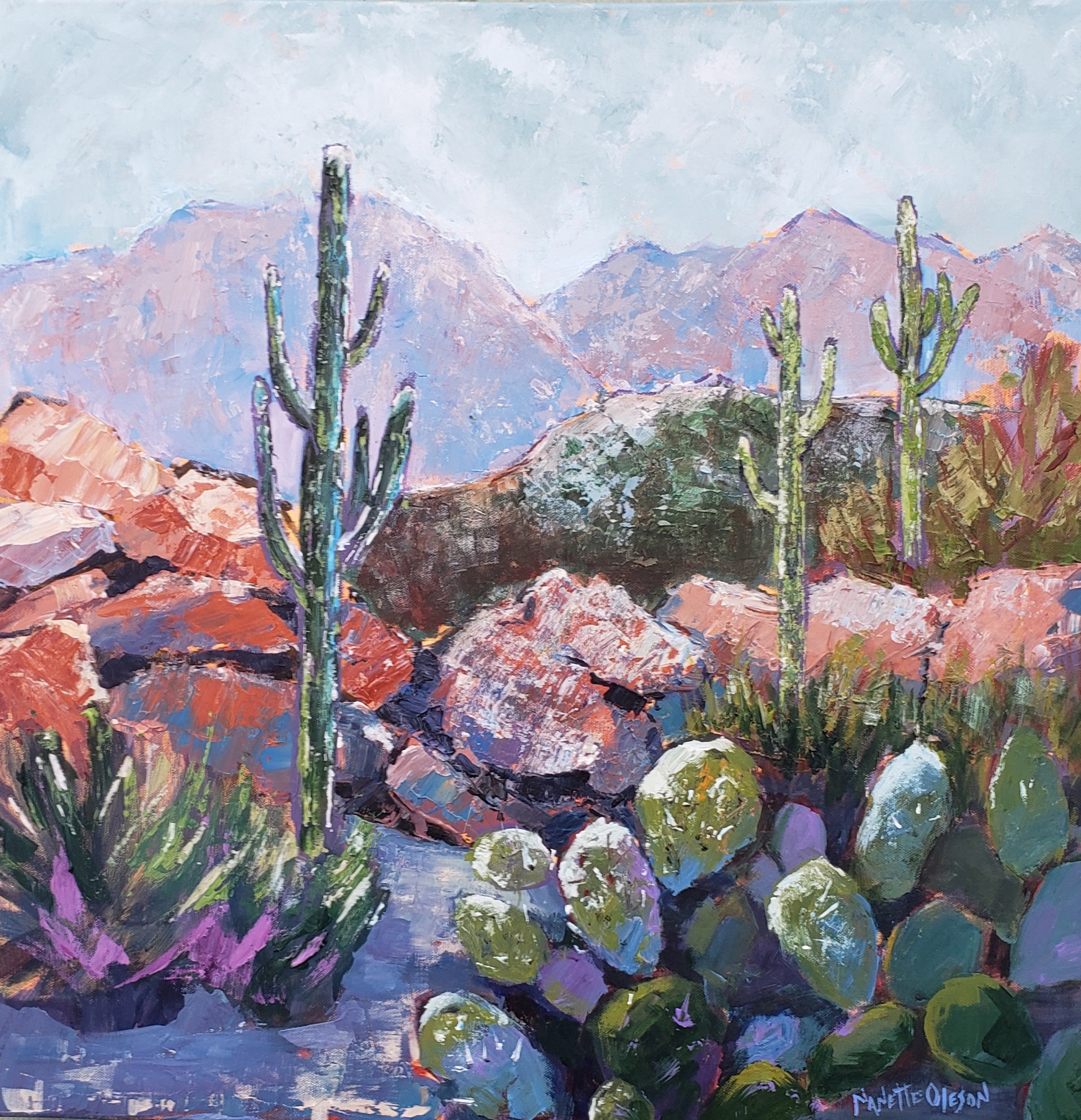 Winter Cactus by Nanette Oleson