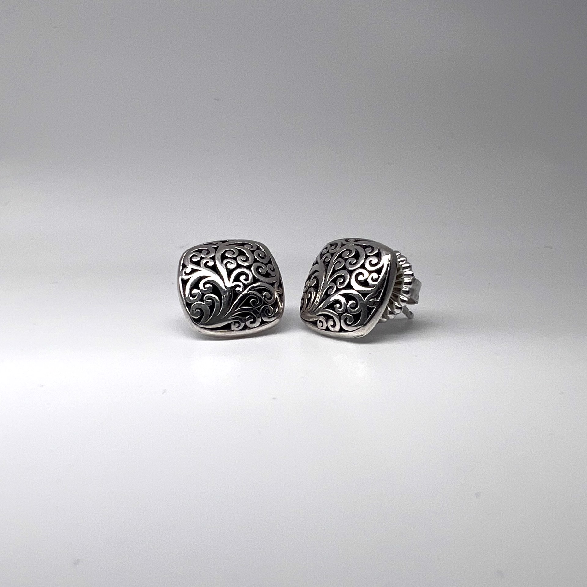 Handmade Sterling Silver Earrings by Lois Hill
