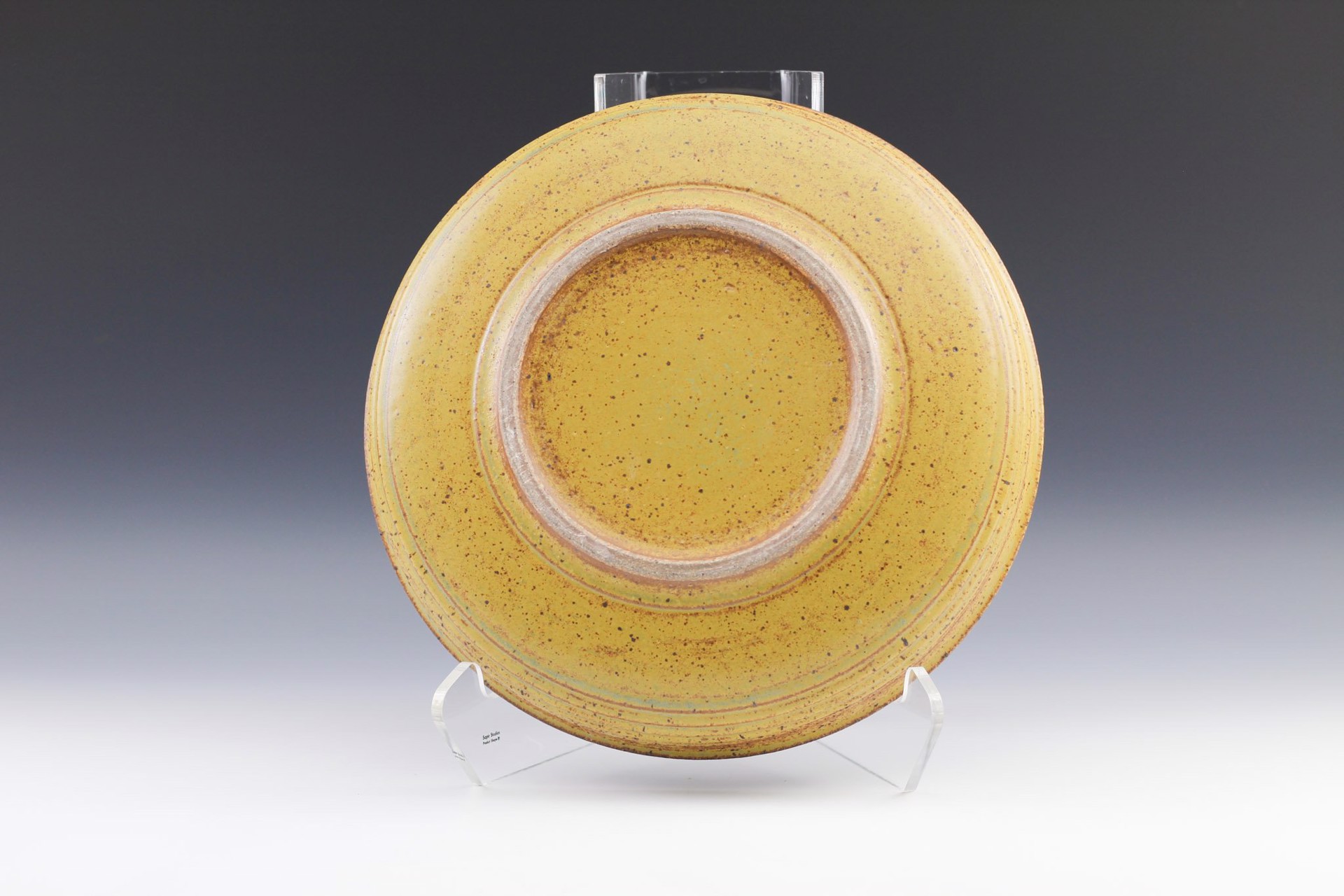 Yellow/Dark Shino Bowl by Winthrop Byers