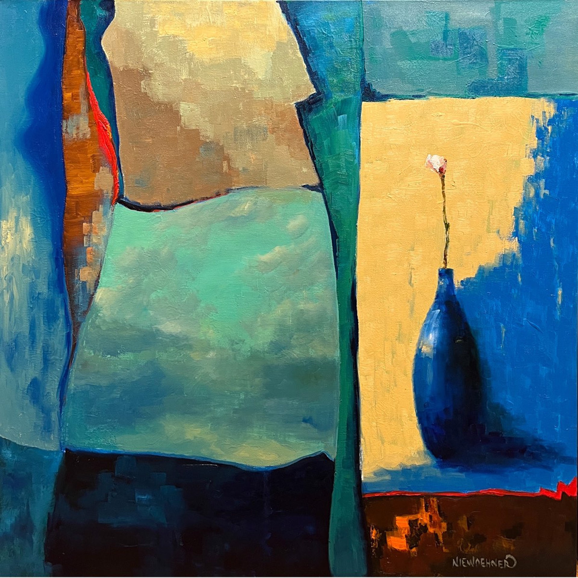 Blue Vase by Ev Niewoehner