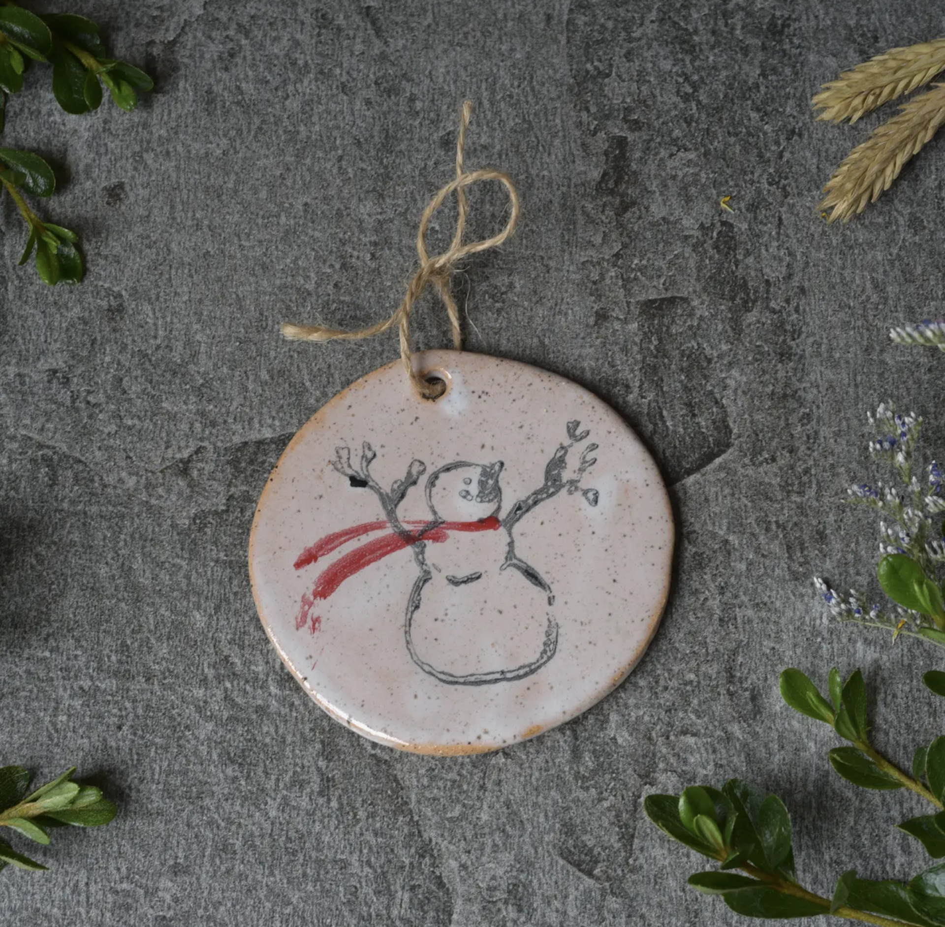 Ornament | Snowman | White by Mud Maker