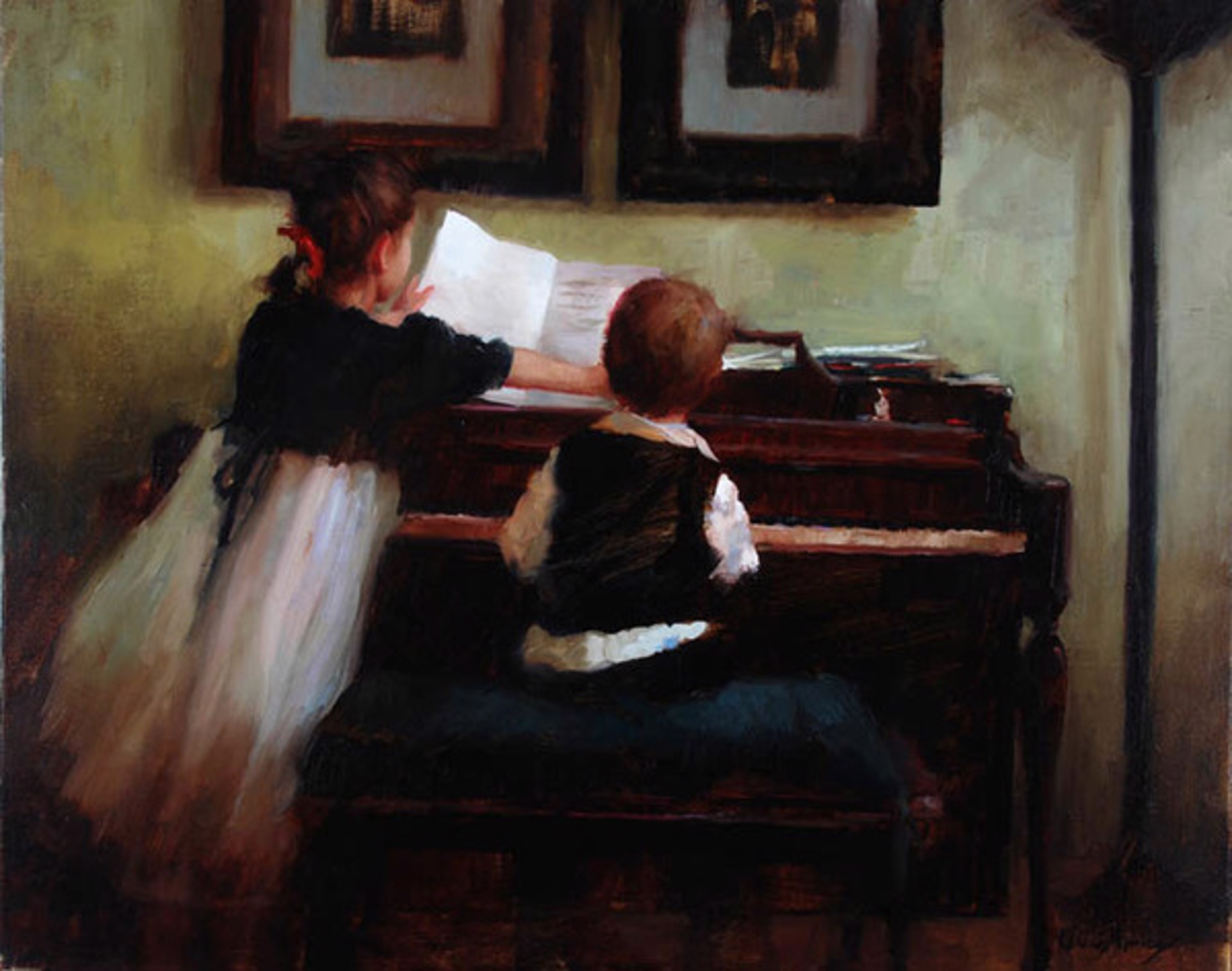 The Piano Lesson by Marci Oleszkiewicz