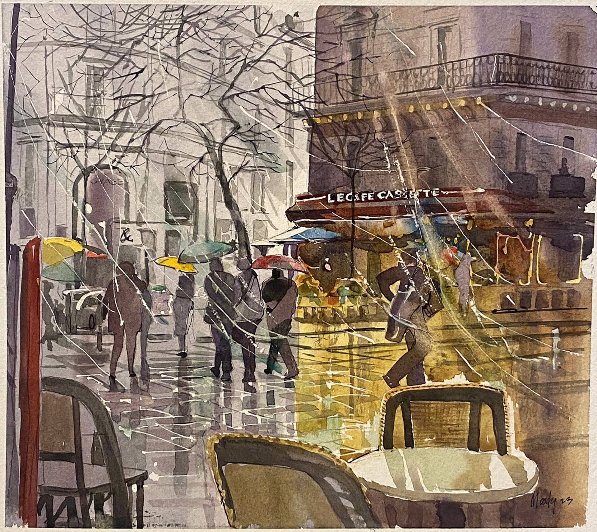 La Cafe Cassette, Paris by Bob Moody