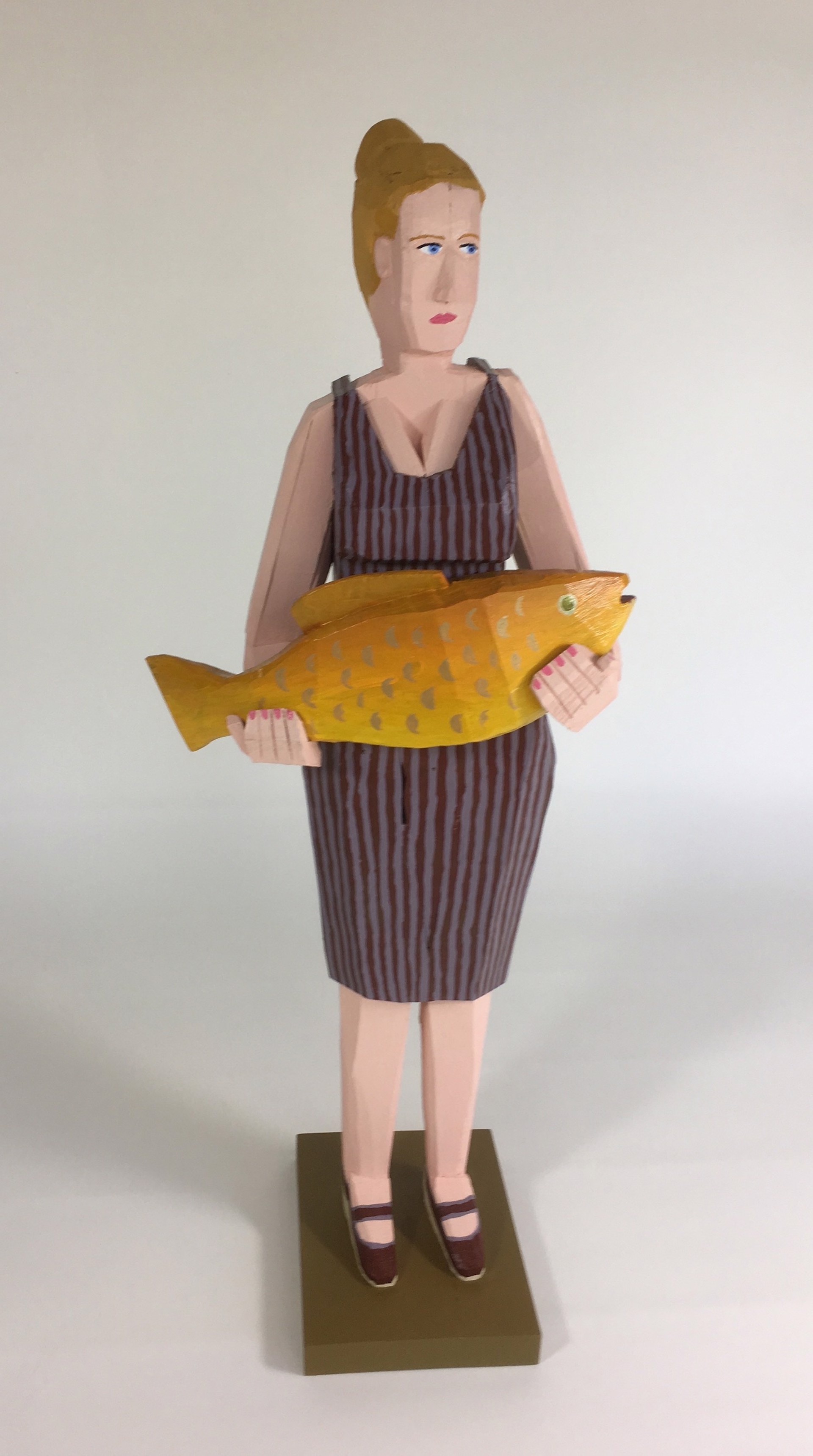 Woman with Fish by Tim Garvey
